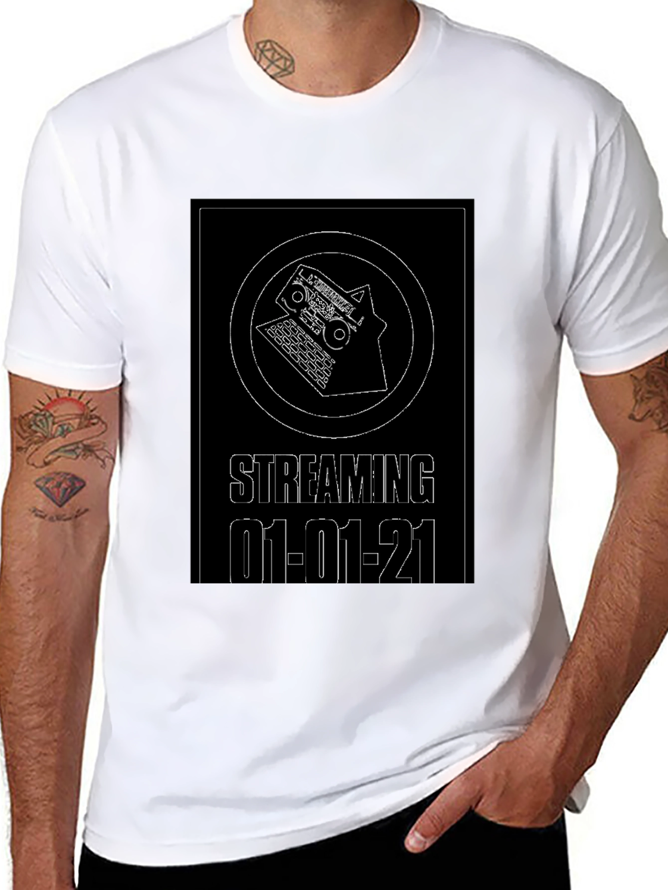 Streaming 01-01-21 Black T-Shirt