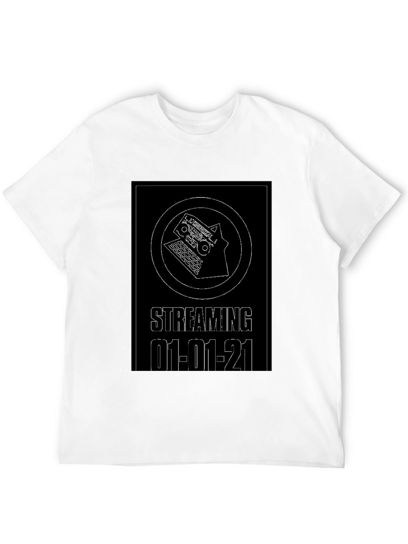 Streaming 01-01-21 Black T-Shirt