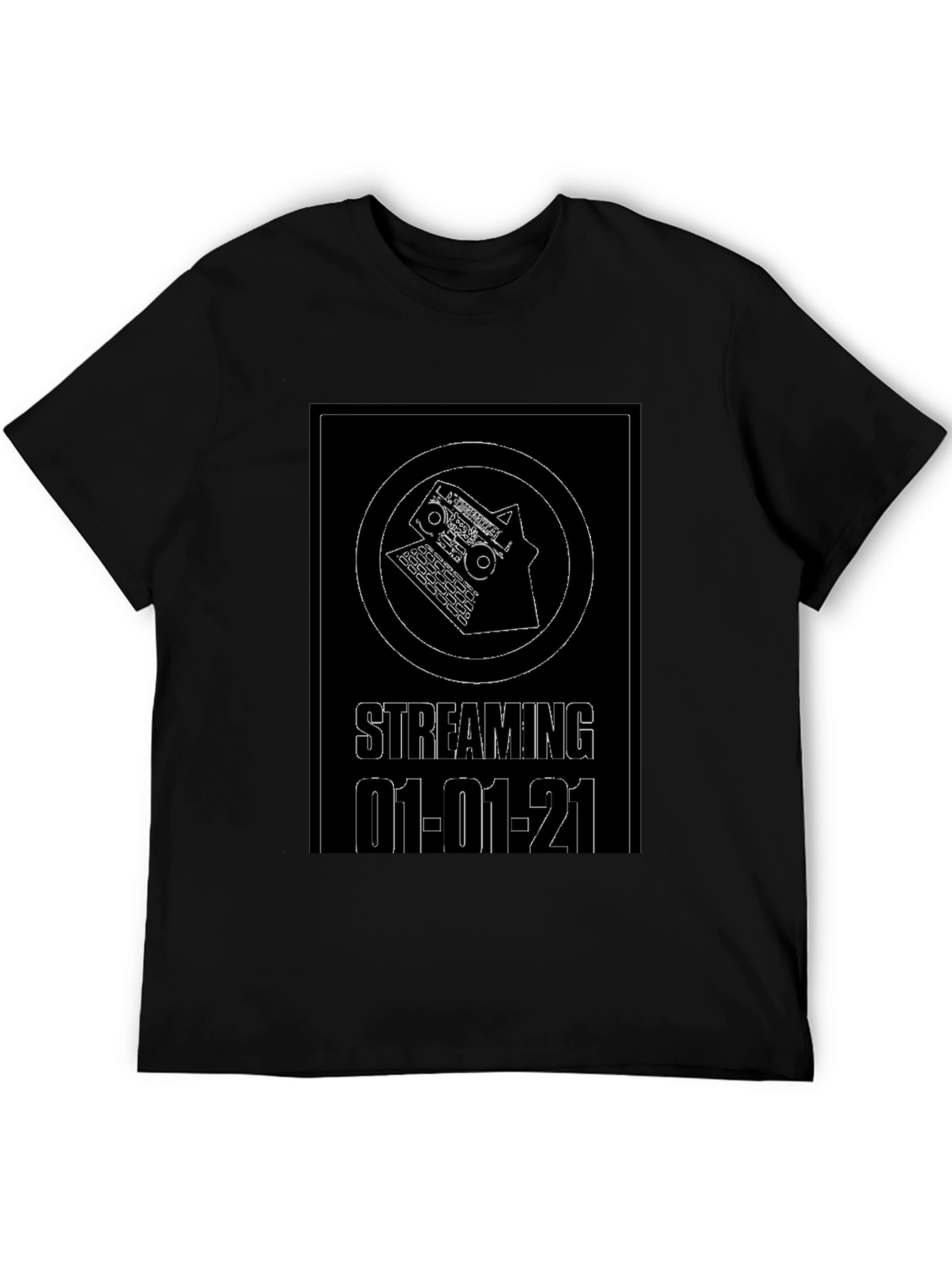 Streaming 01-01-21 Black T-Shirt