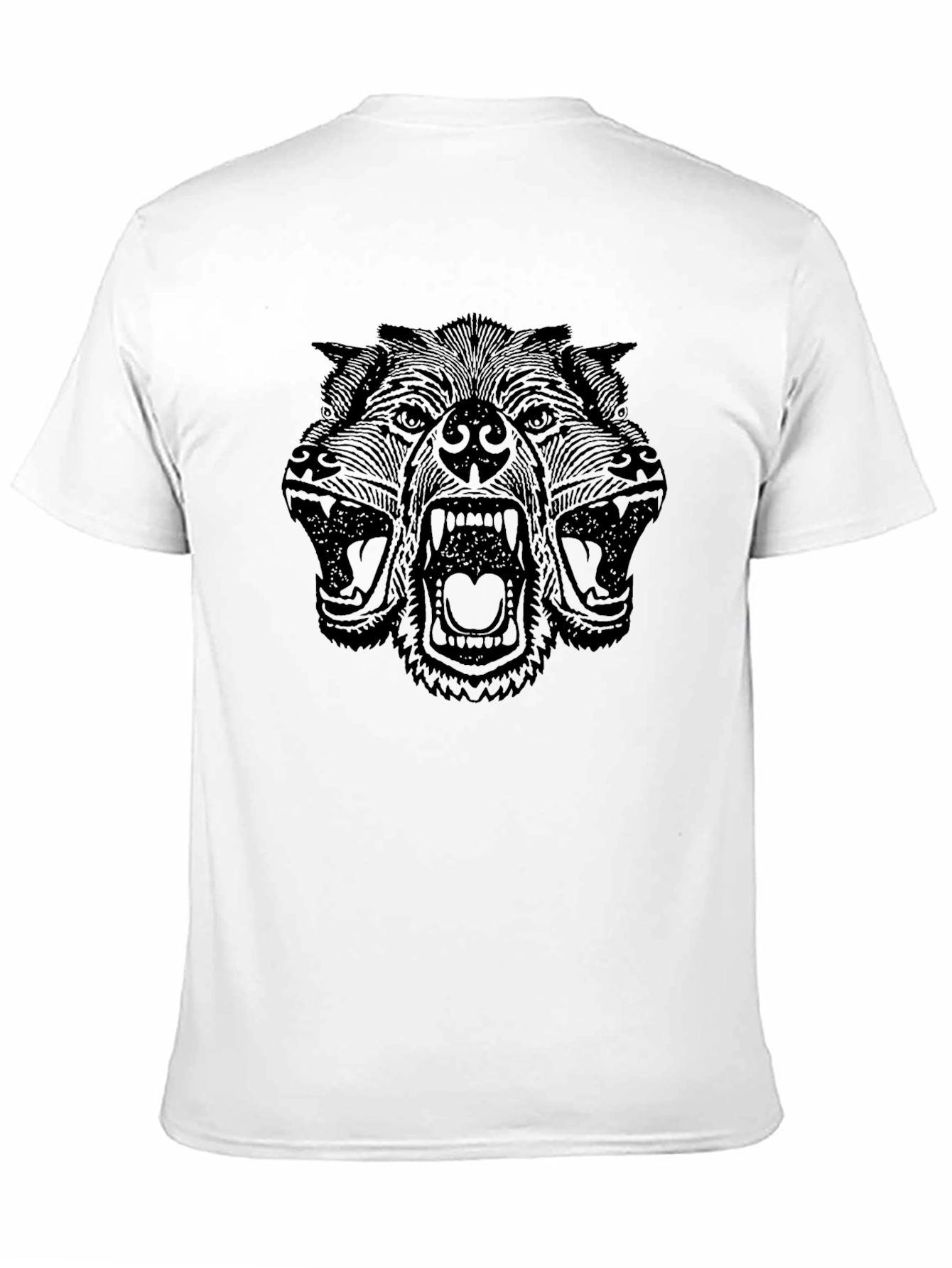 Cerberus Graphic Print Tee - Black