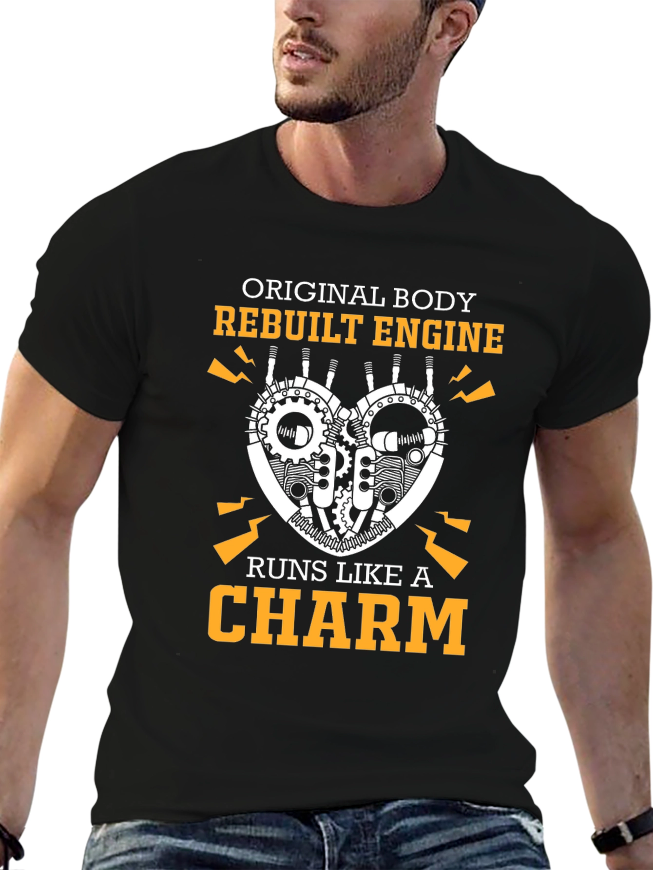 Original Body Rebuilt Engine Charm T-Shirt