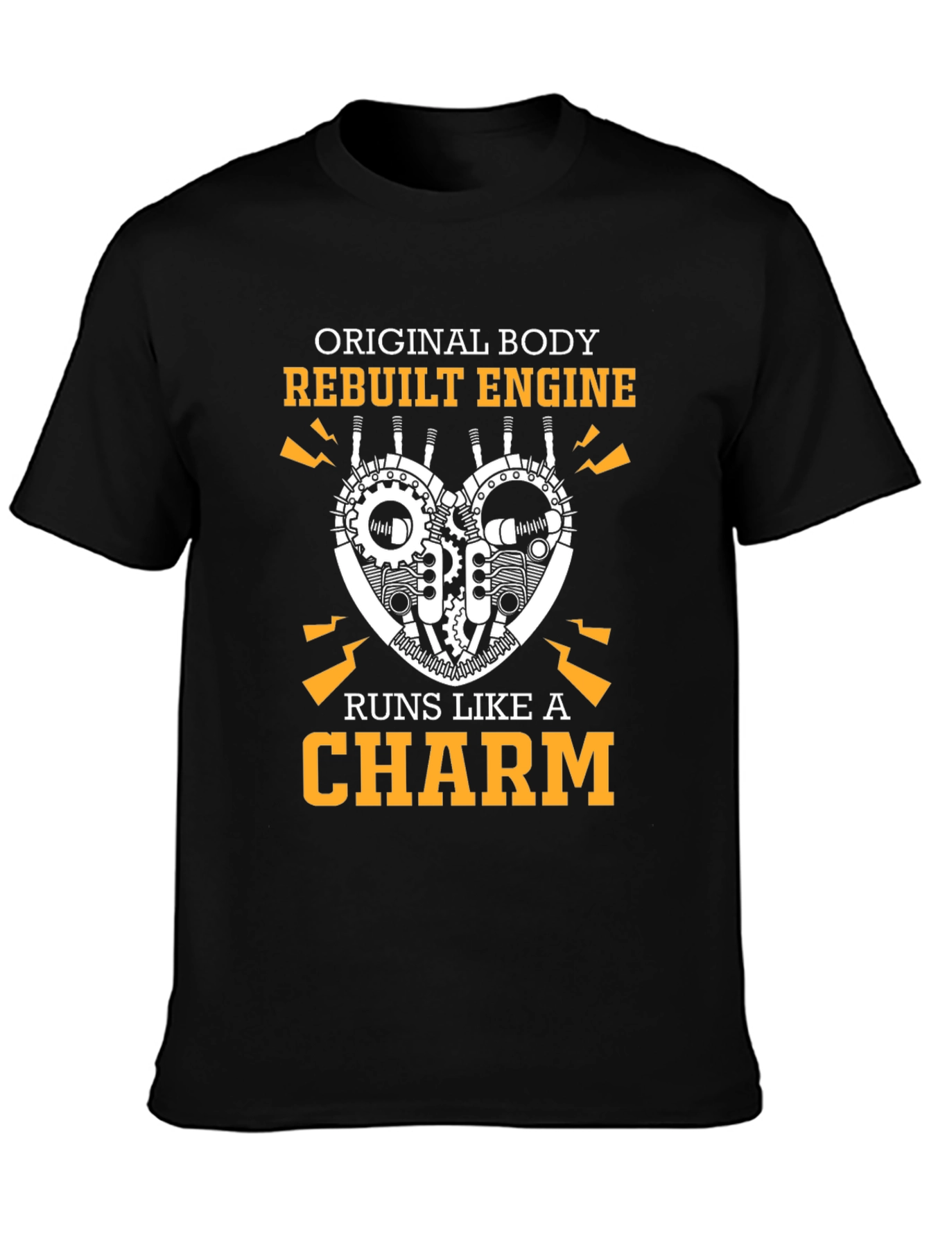 Original Body Rebuilt Engine Charm T-Shirt