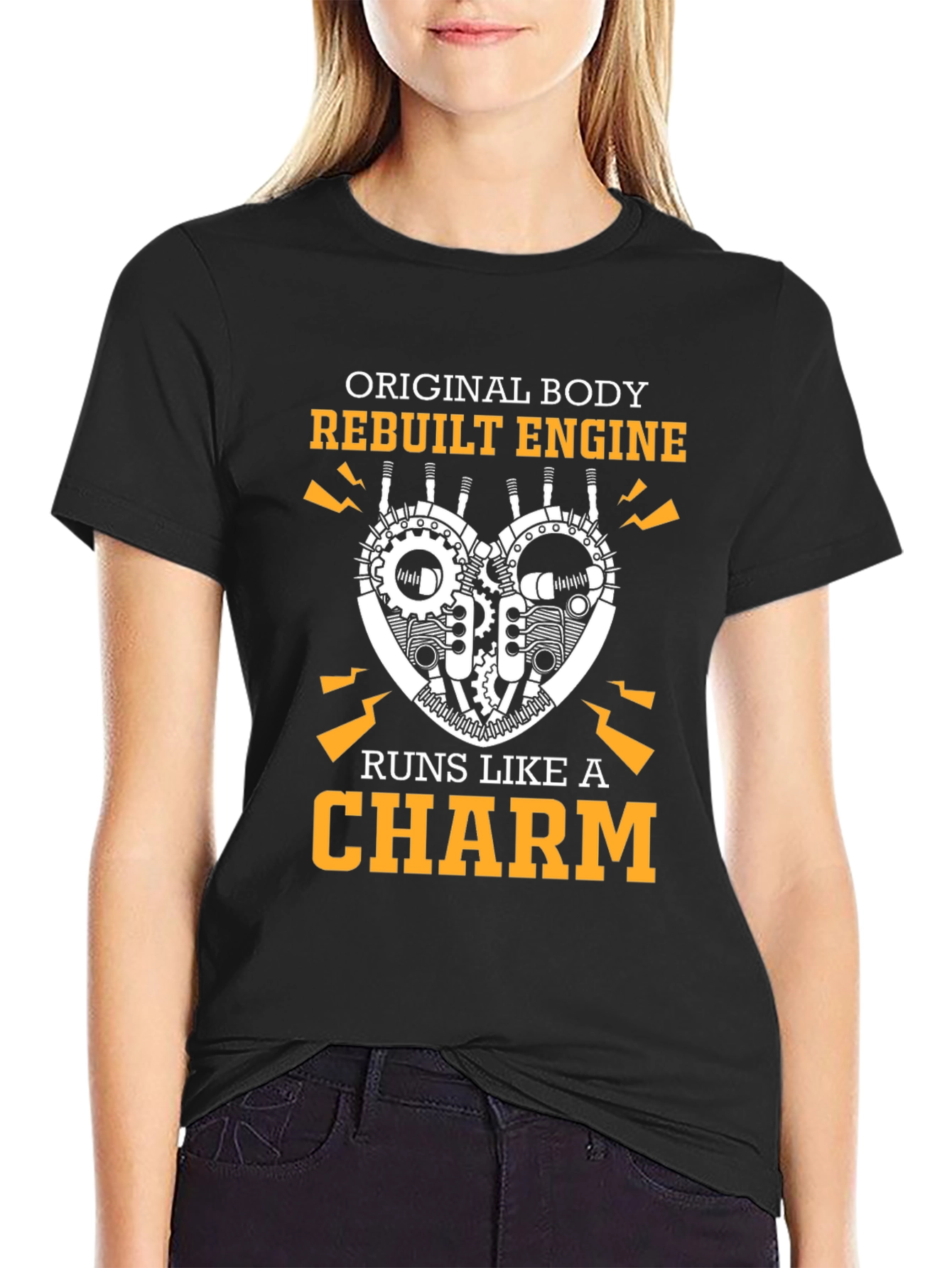 Original Body Rebuilt Engine Charm T-Shirt