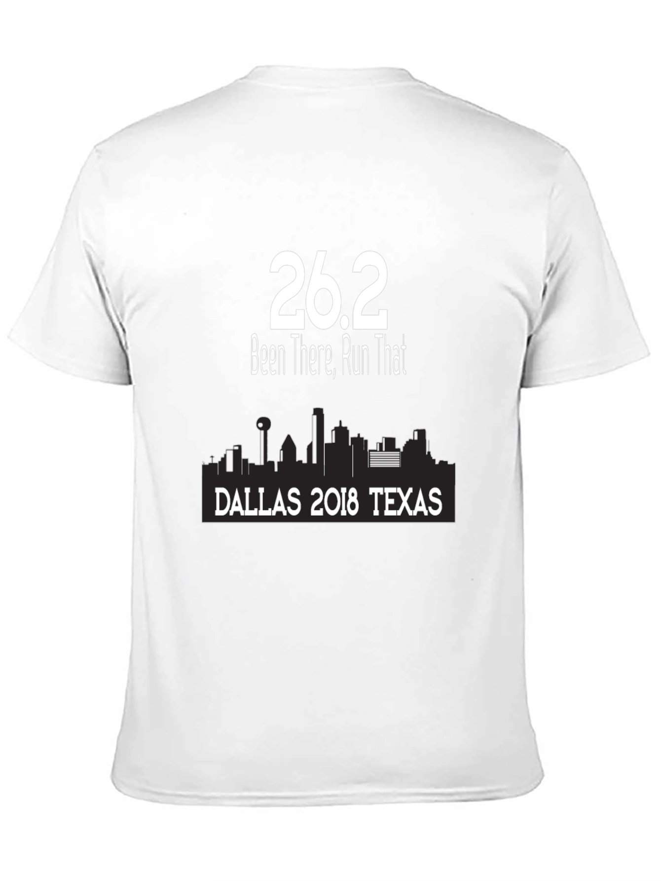 26.2 Marathon Dallas Texas Black T-Shirt
