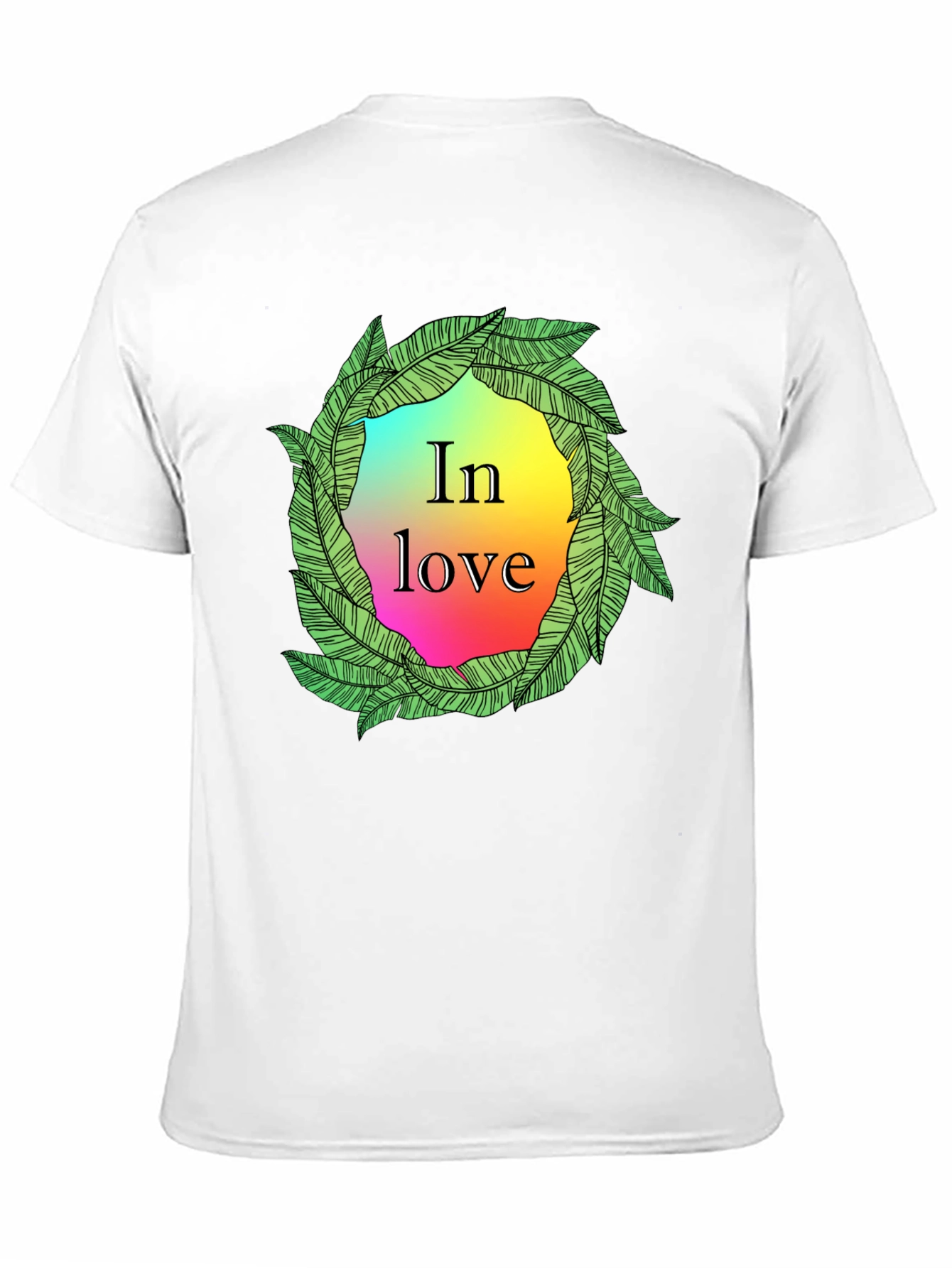 In Love Leaf Wreath Graphic T-Shirt