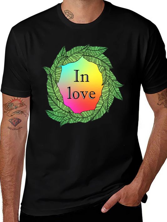 In Love Leaf Wreath Graphic T-Shirt