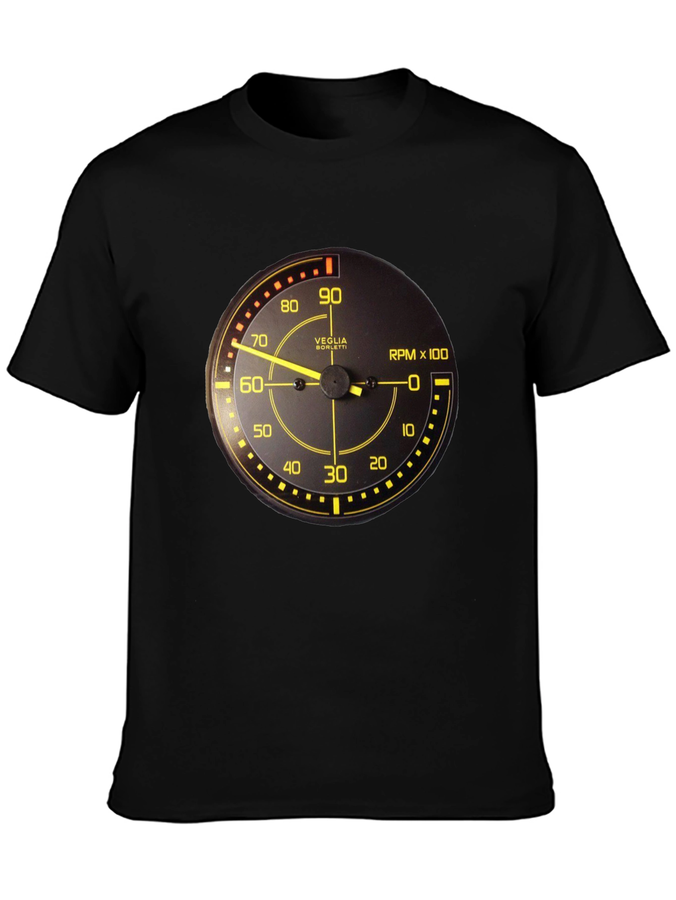 Black RPM Gauge Graphic Tee