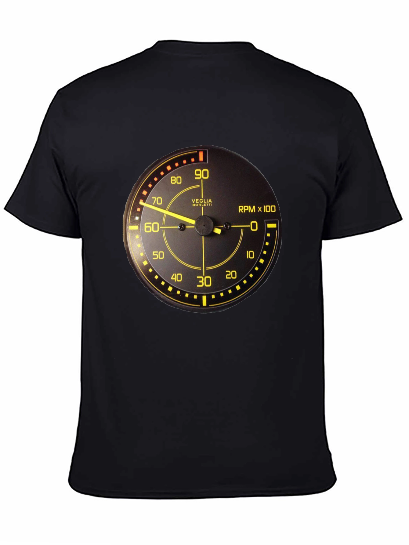 Black RPM Gauge Graphic Tee