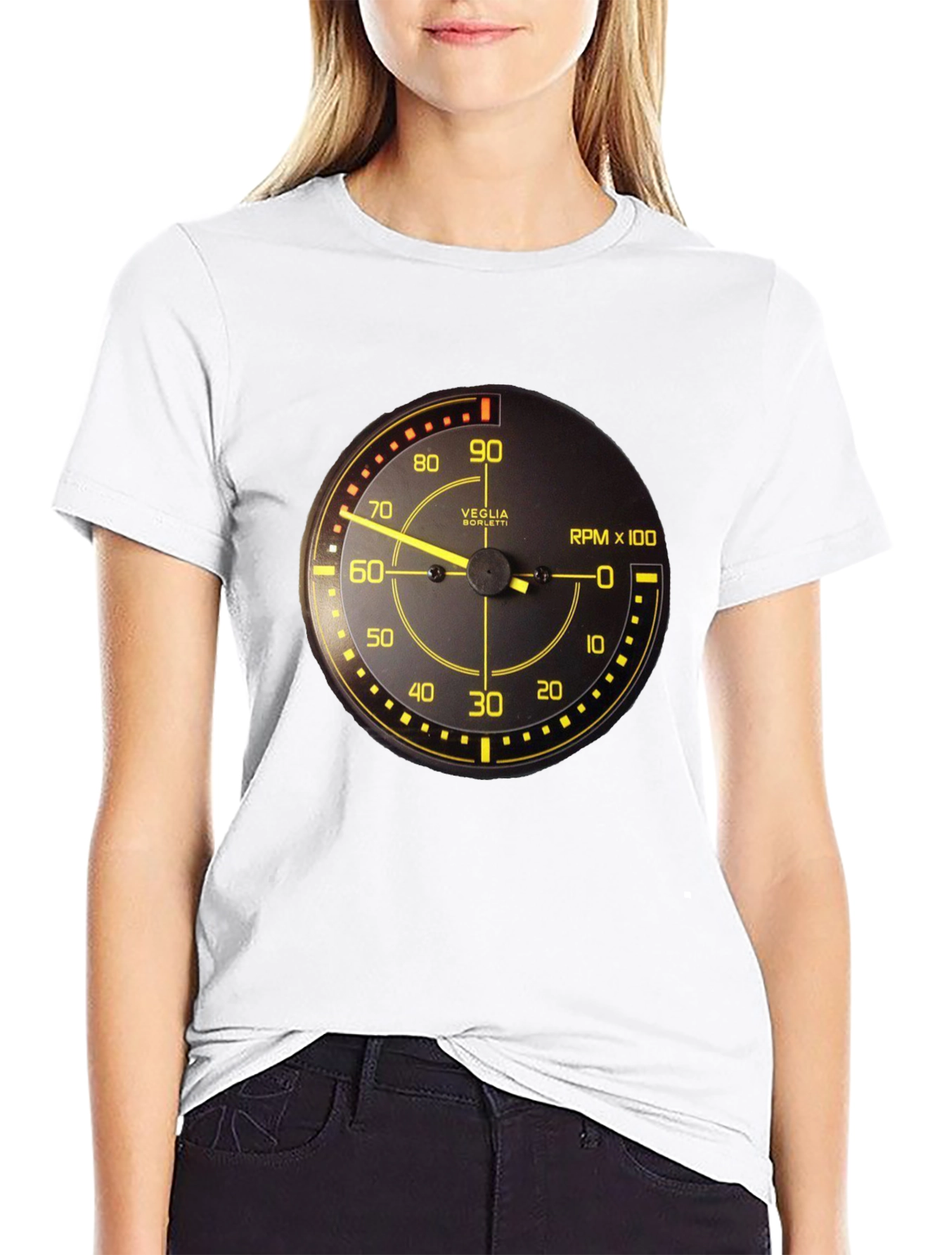 Black RPM Gauge Graphic Tee