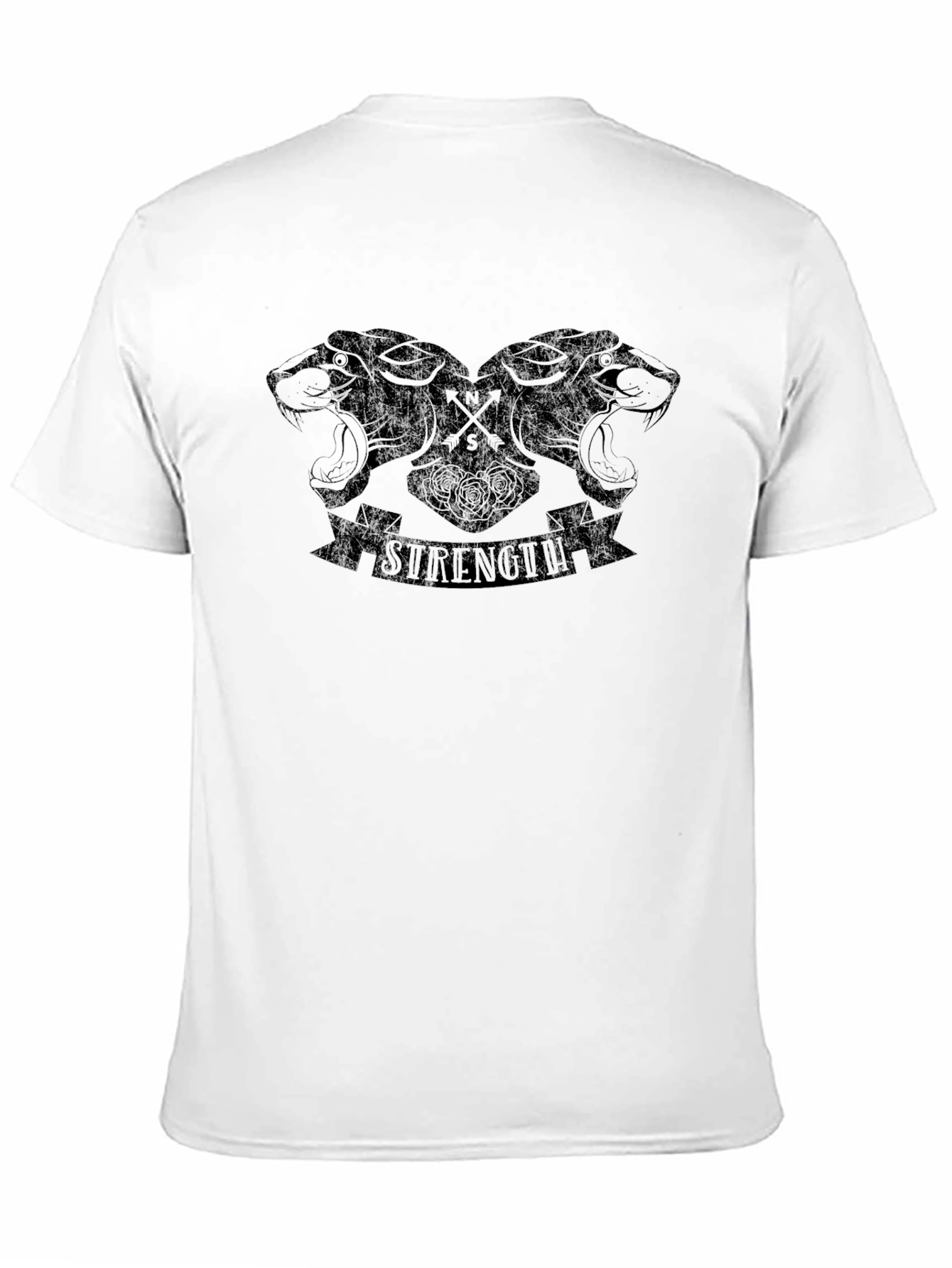 Strength Panther Graphic Tee - Black