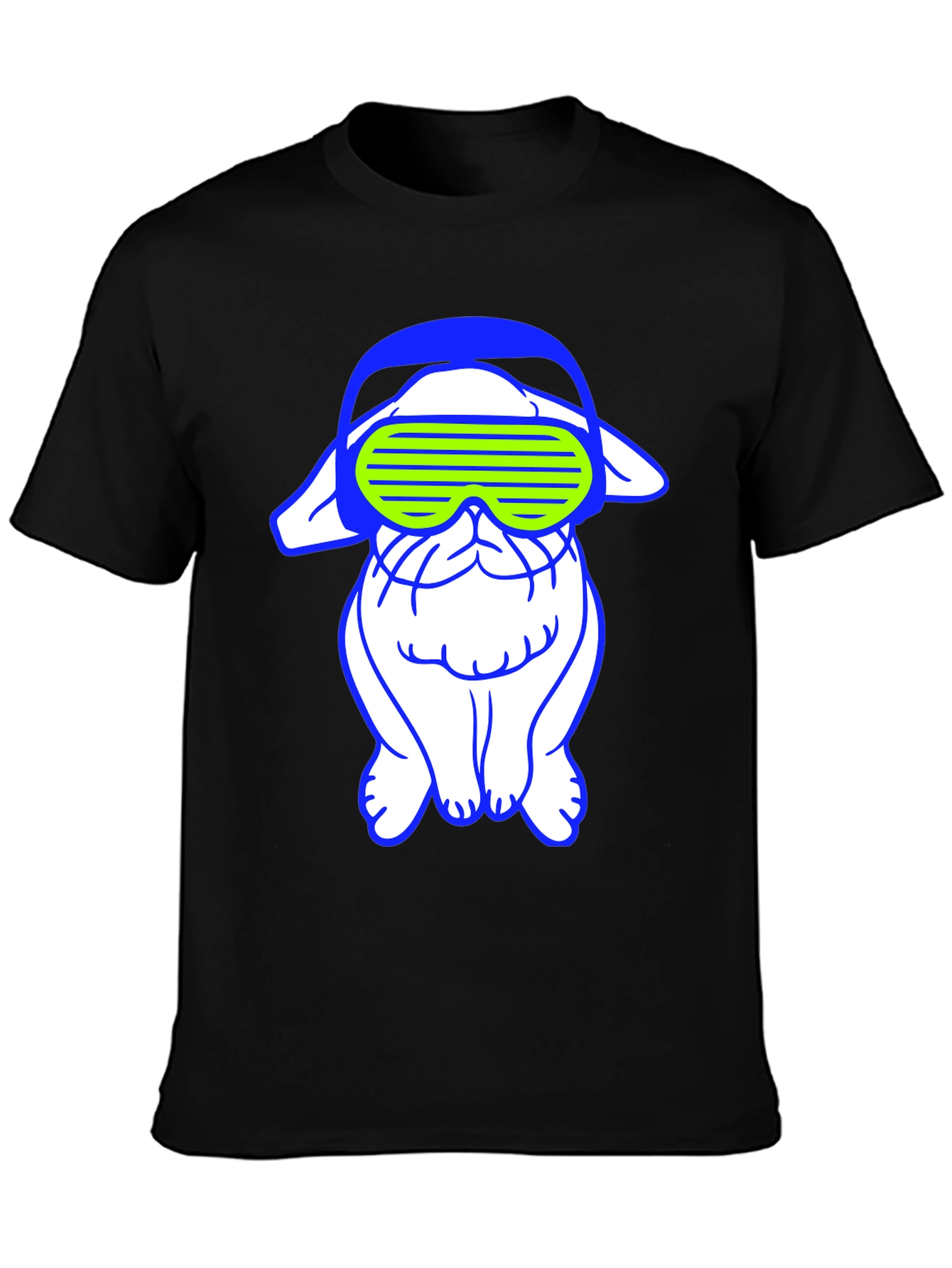 Cyberpunk Bulldog Graphic Tee