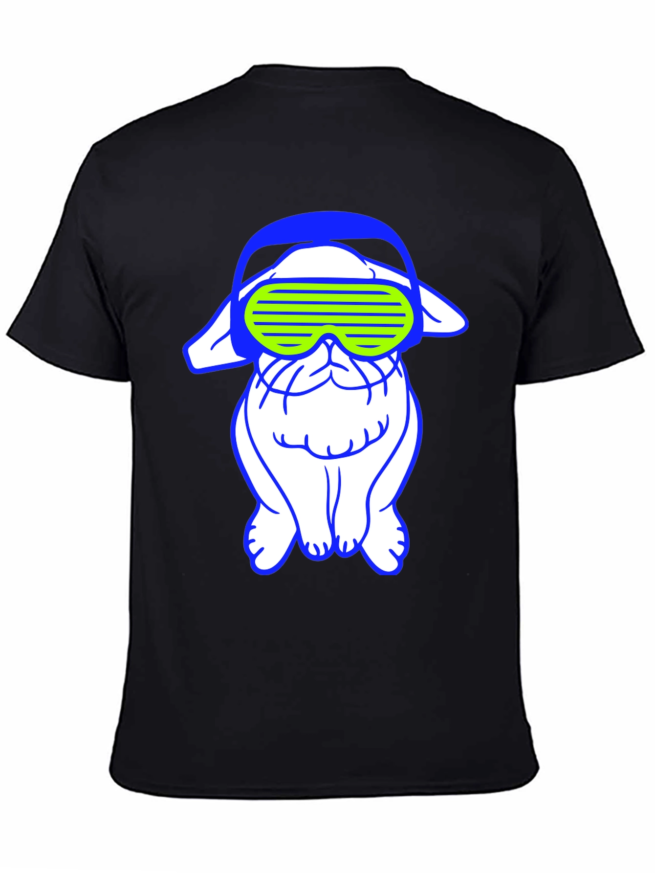 Cyberpunk Bulldog Graphic Tee
