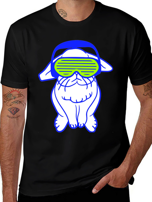 Cyberpunk Bulldog Graphic Tee