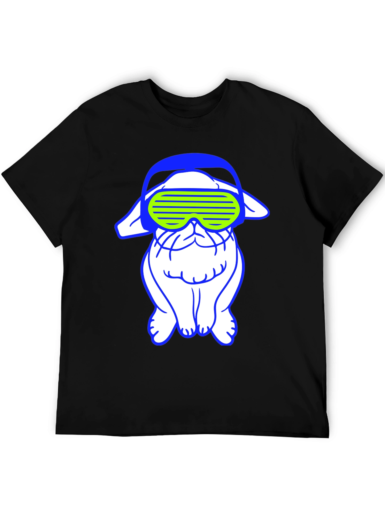 Cyberpunk Bulldog Graphic Tee