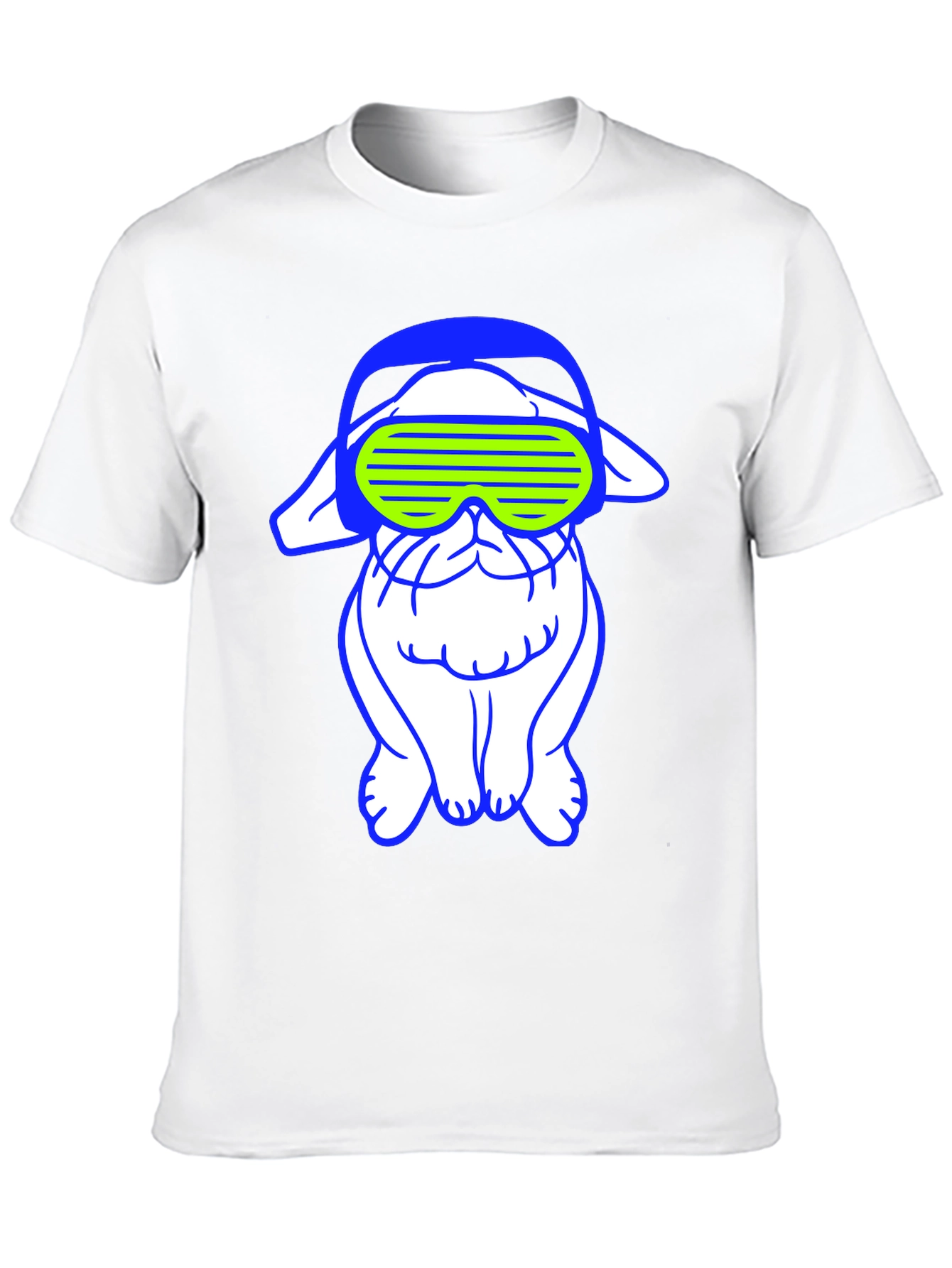 Cyberpunk Bulldog Graphic Tee
