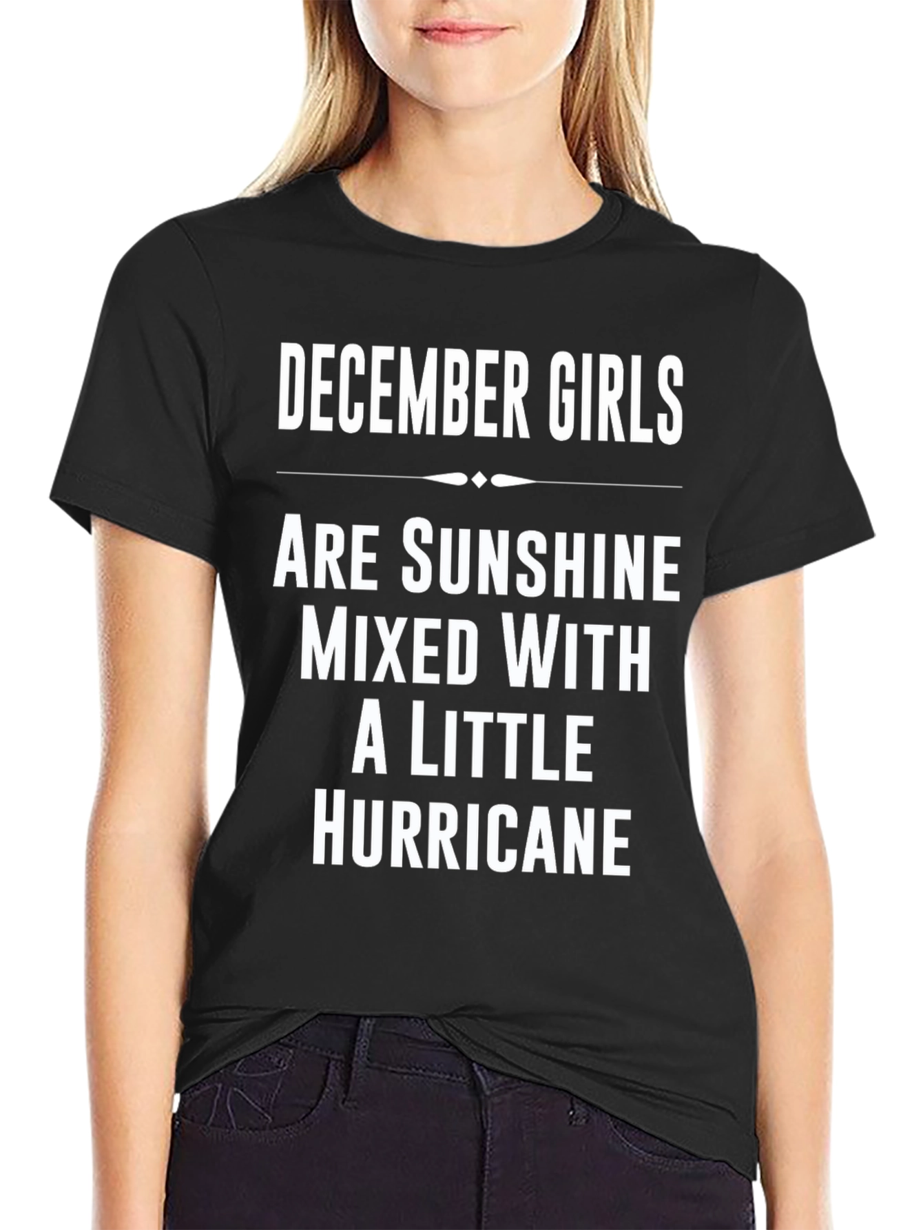 December Girls Sunshine Hurricane Black T-Shirt