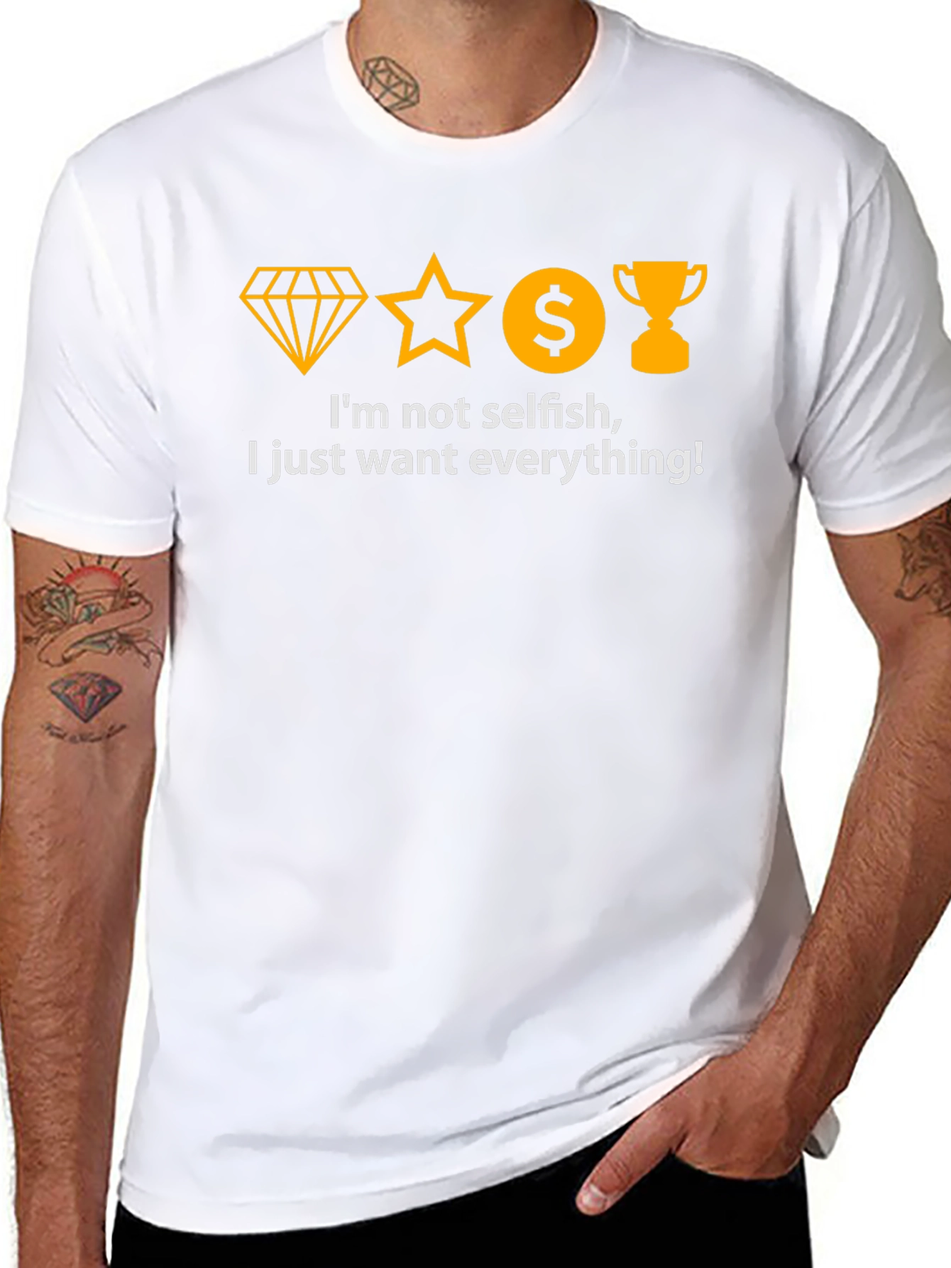 I Want Everything T-Shirt - Black