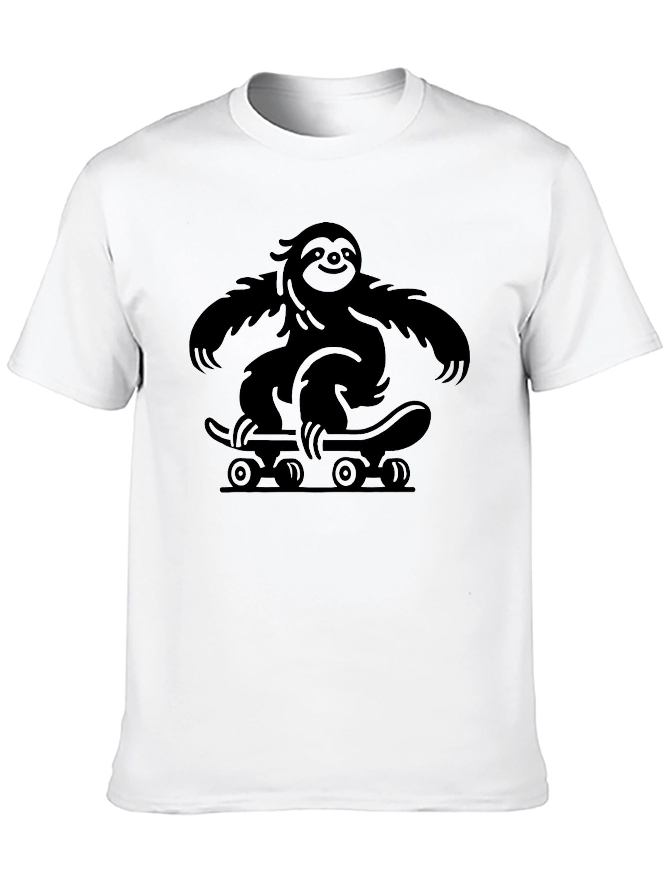 Sloth Skateboard T-Shirt - Cool Graphic Tee