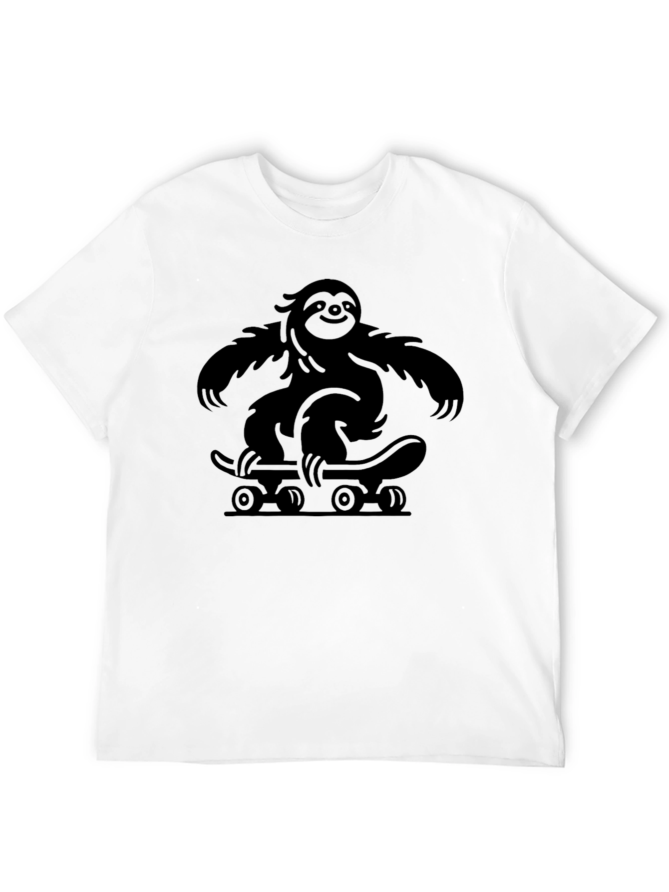 Sloth Skateboard T-Shirt - Cool Graphic Tee