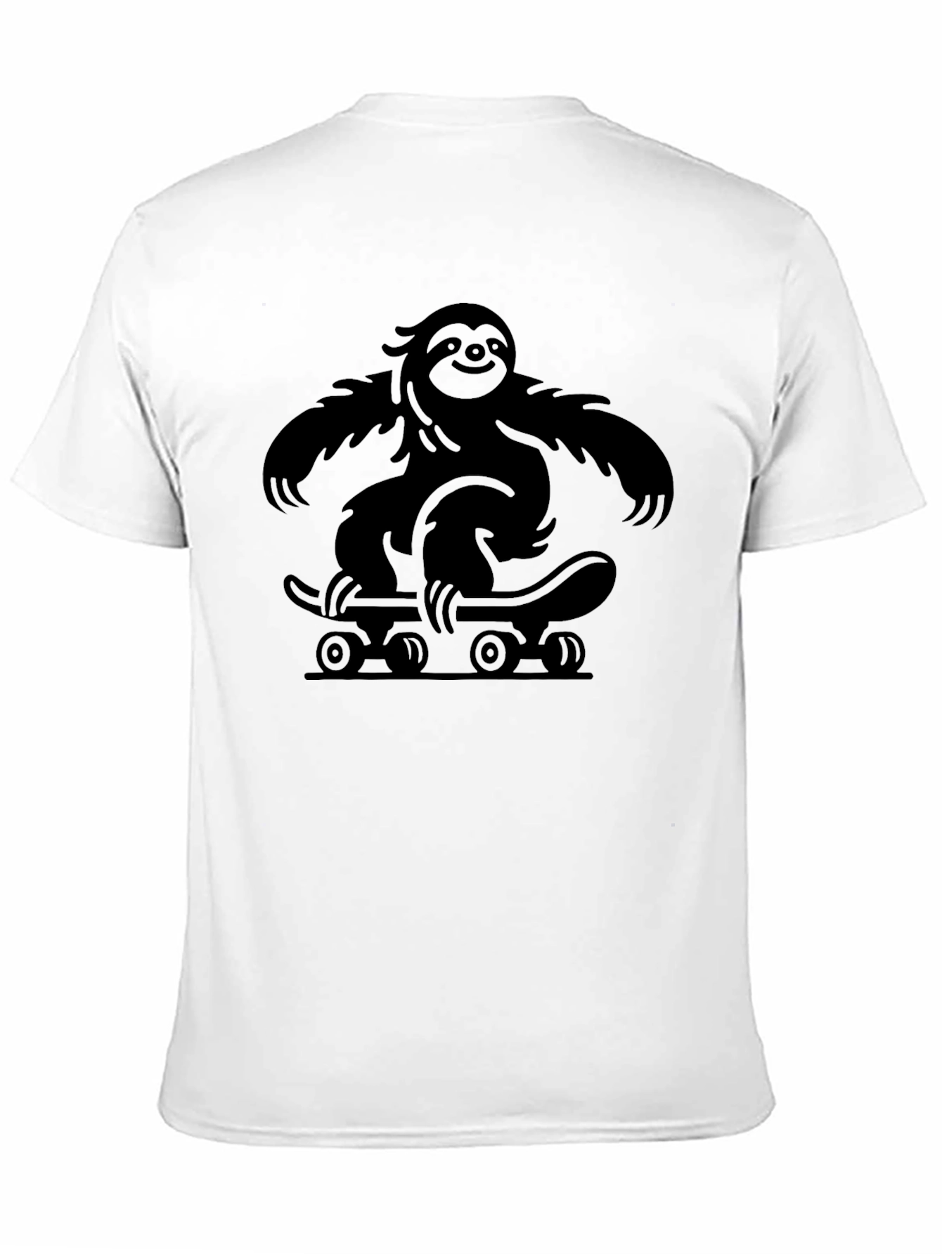 Sloth Skateboard T-Shirt - Cool Graphic Tee