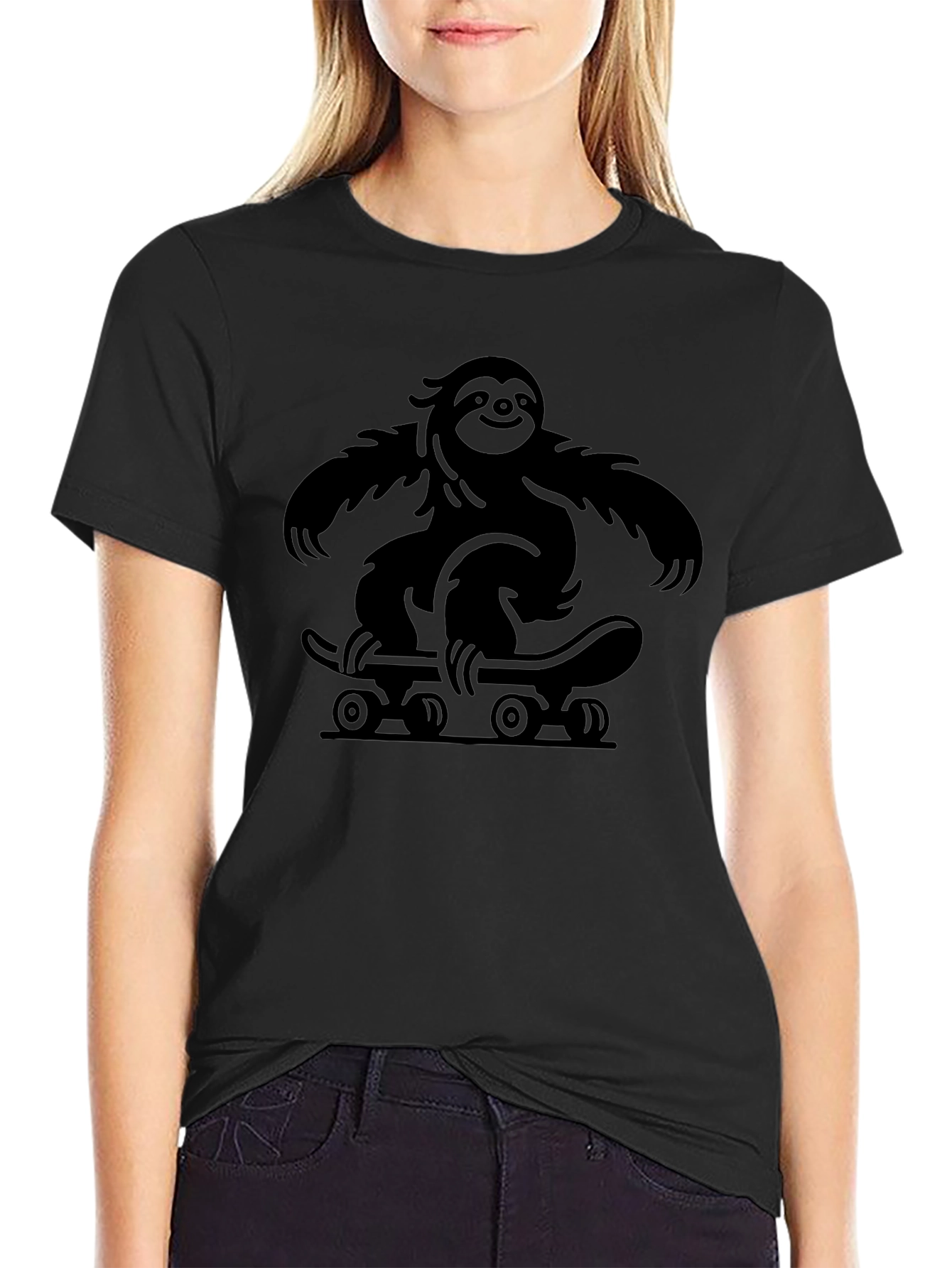Sloth Skateboard T-Shirt - Cool Graphic Tee