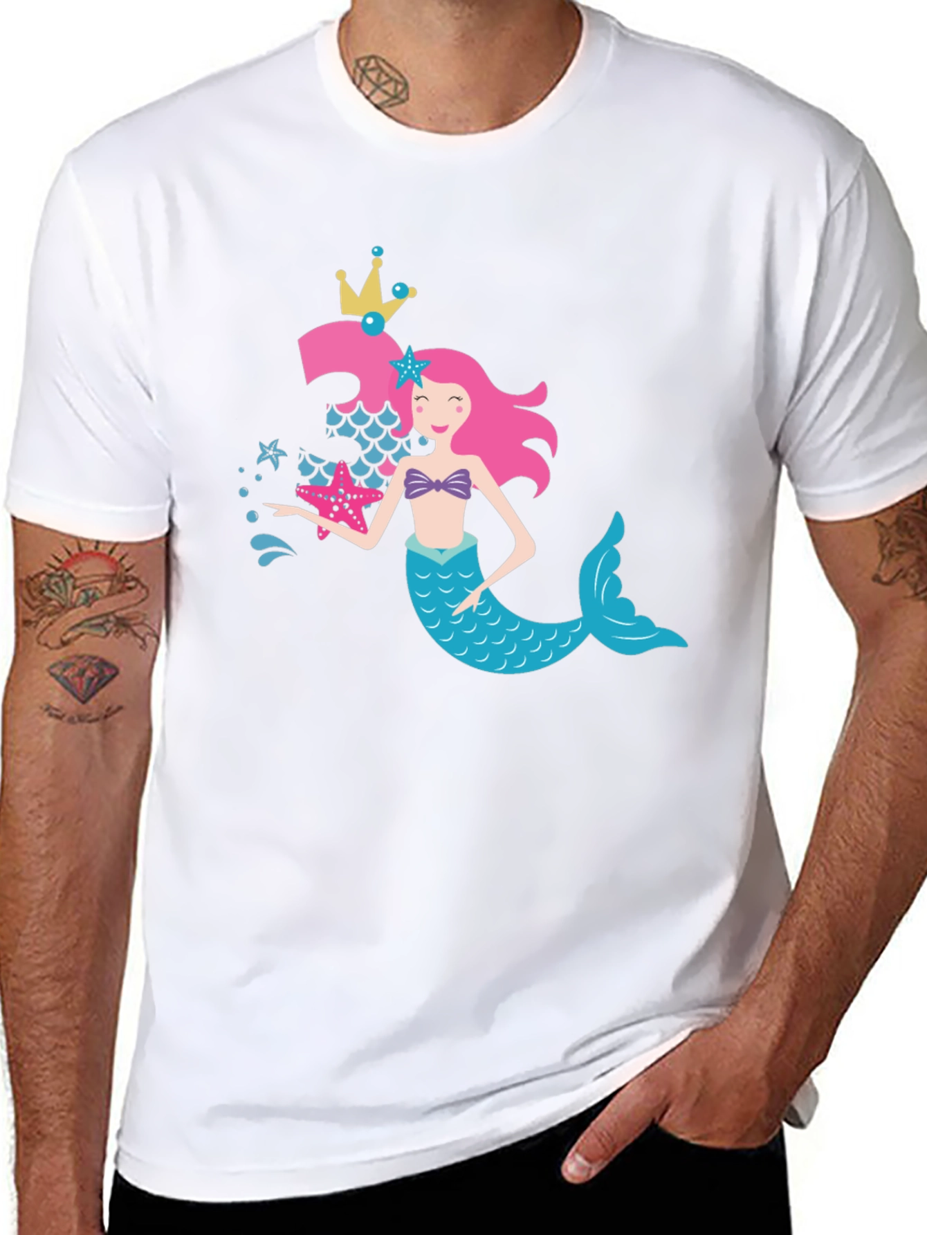 Mermaid Birthday Girl T-Shirt