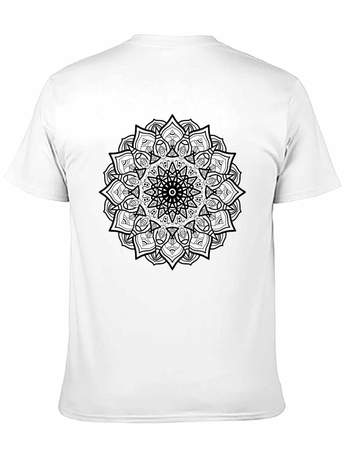 Mandala Graphic Tee - Black Cotton T-Shirt