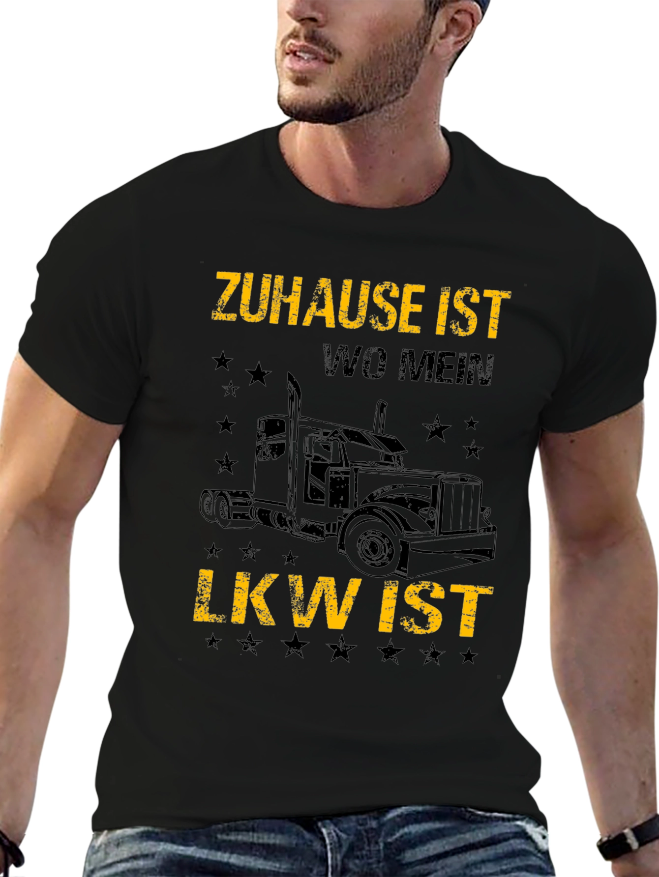 Zuhause Ist Wo Mein LKW Ist Trucker T-Shirt