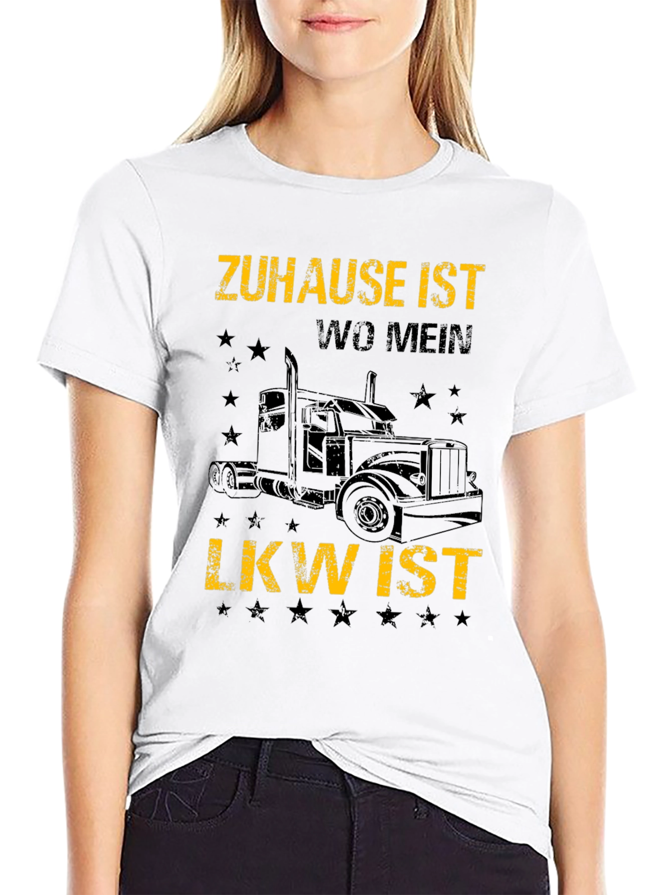 Zuhause Ist Wo Mein LKW Ist Trucker T-Shirt