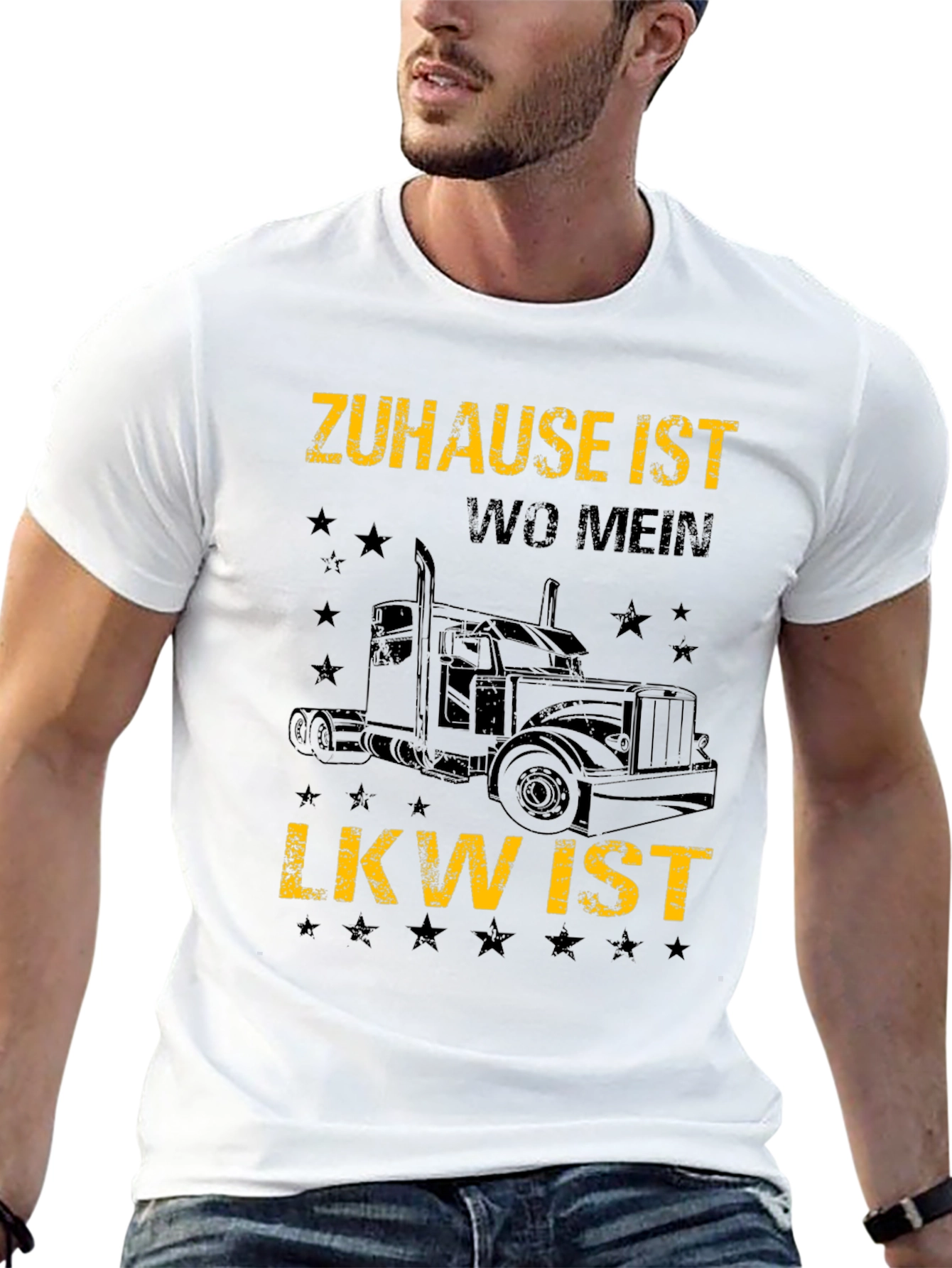 Zuhause Ist Wo Mein LKW Ist Trucker T-Shirt