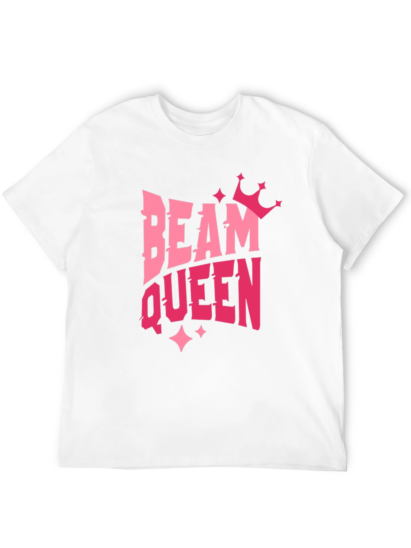 Beam Queen Graphic T-Shirt - Pink Design on Black