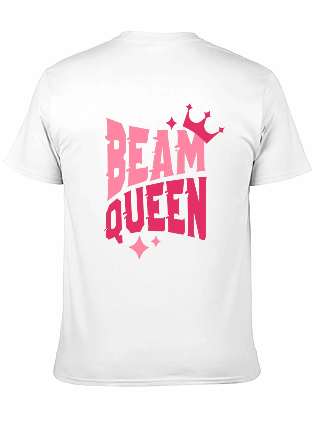 Beam Queen Graphic T-Shirt - Pink Design on Black