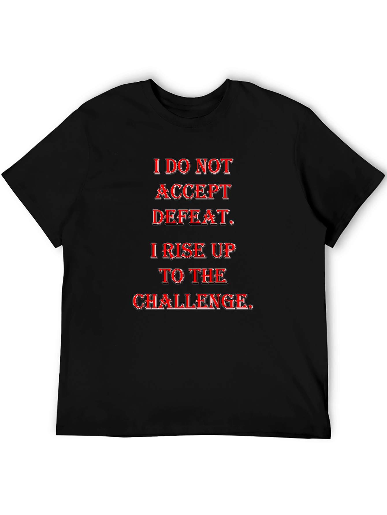 Motivational Graphic Tee - Rise to the Challenge