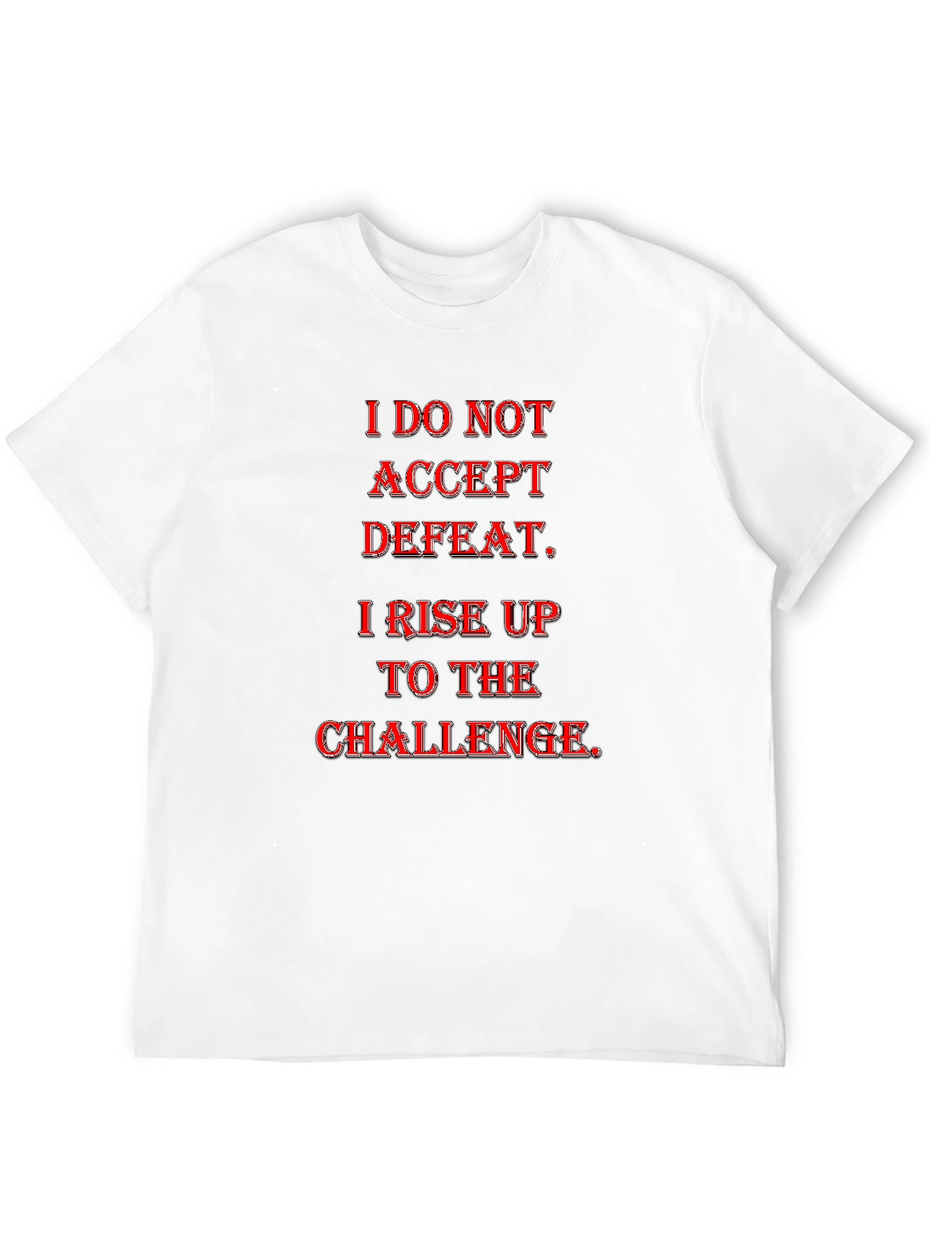 Motivational Graphic Tee - Rise to the Challenge
