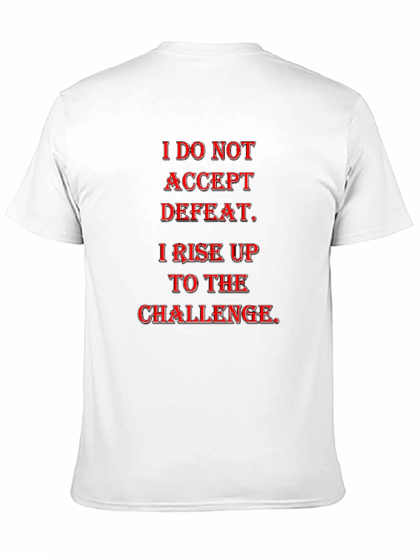 Motivational Graphic Tee - Rise to the Challenge