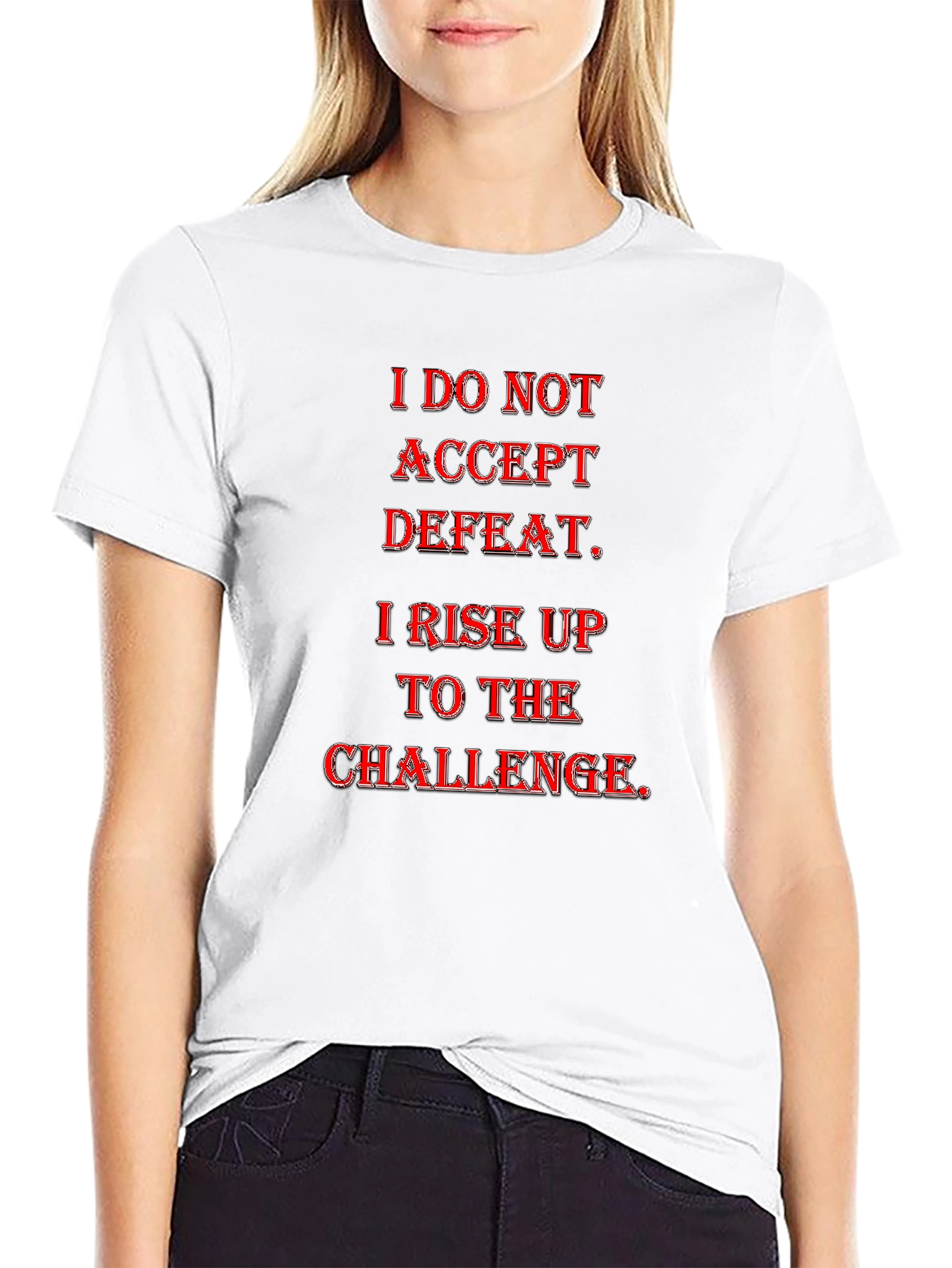 Motivational Graphic Tee - Rise to the Challenge