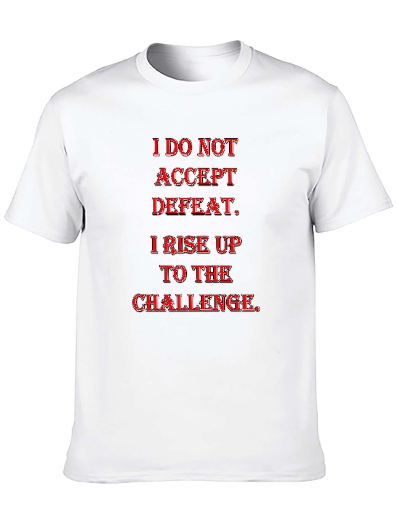 Motivational Graphic Tee - Rise to the Challenge