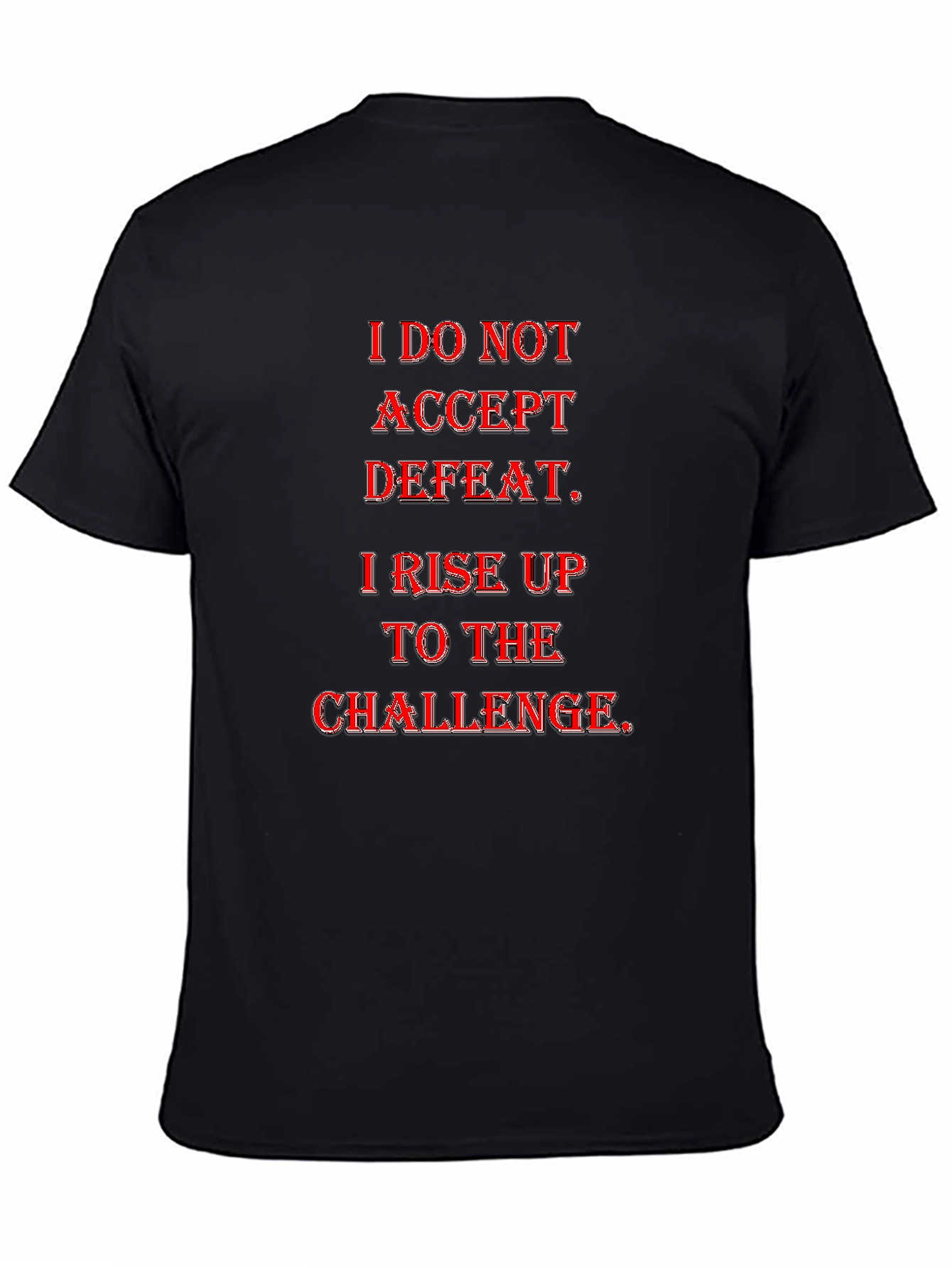 Motivational Graphic Tee - Rise to the Challenge