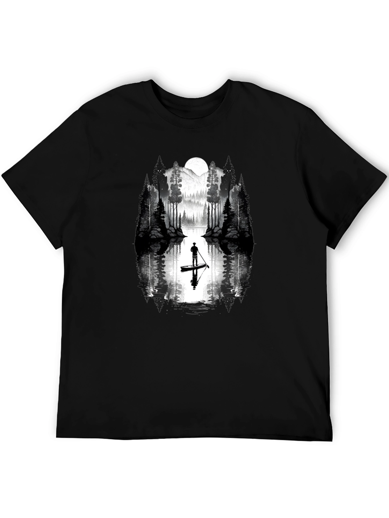 Nature Paddleboard T-Shirt - Black