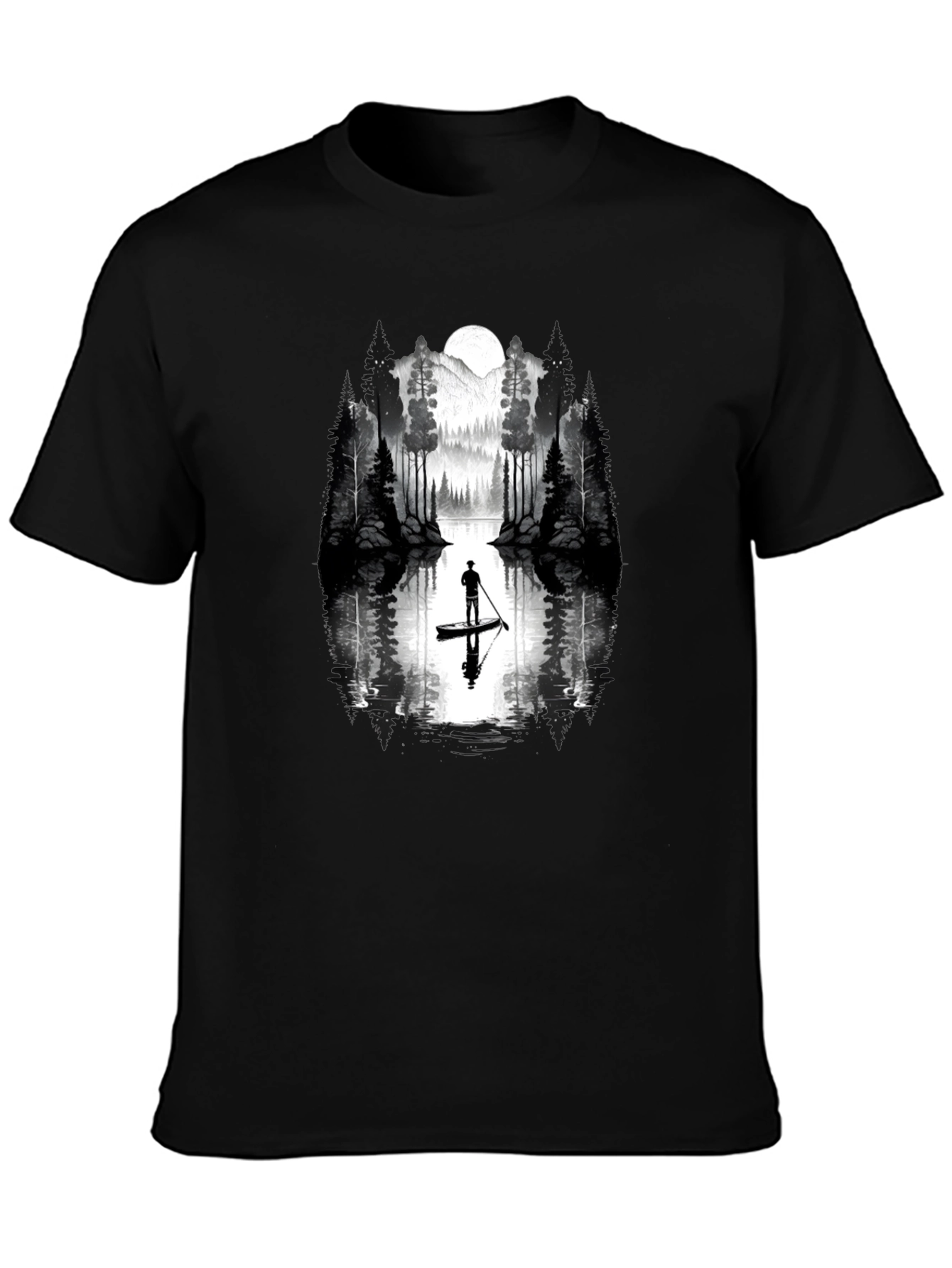 Nature Paddleboard T-Shirt - Black