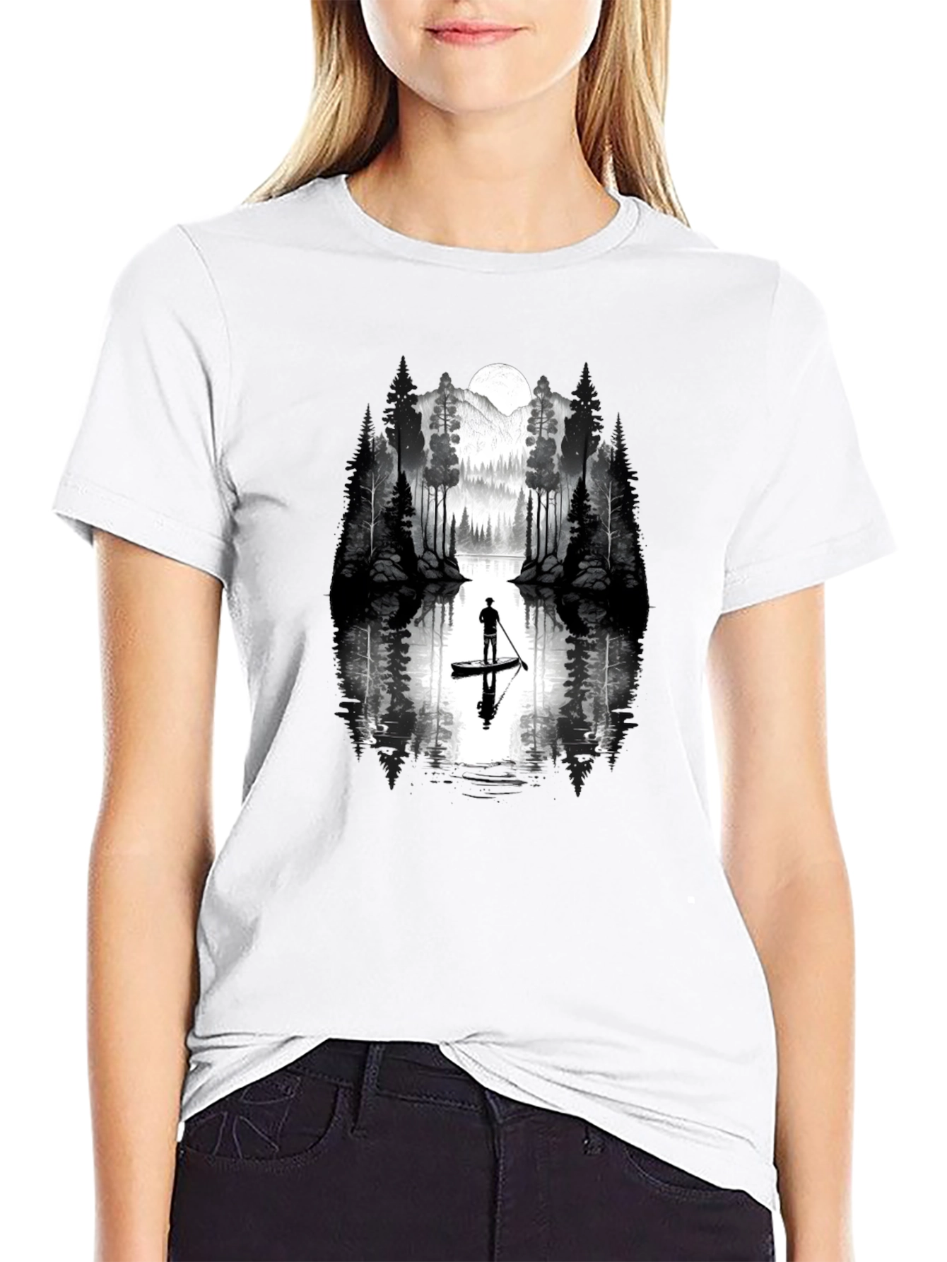 Nature Paddleboard T-Shirt - Black