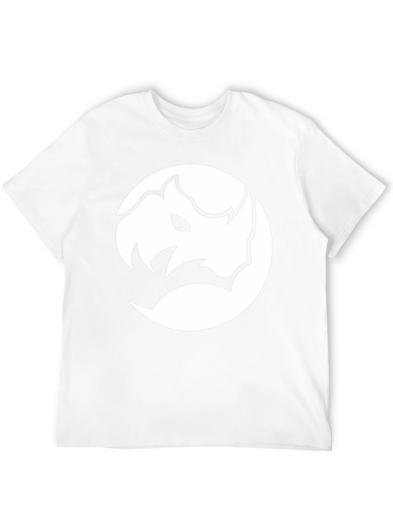 Rhino Graphic Tee - Modern Black Crew Neck Shirt