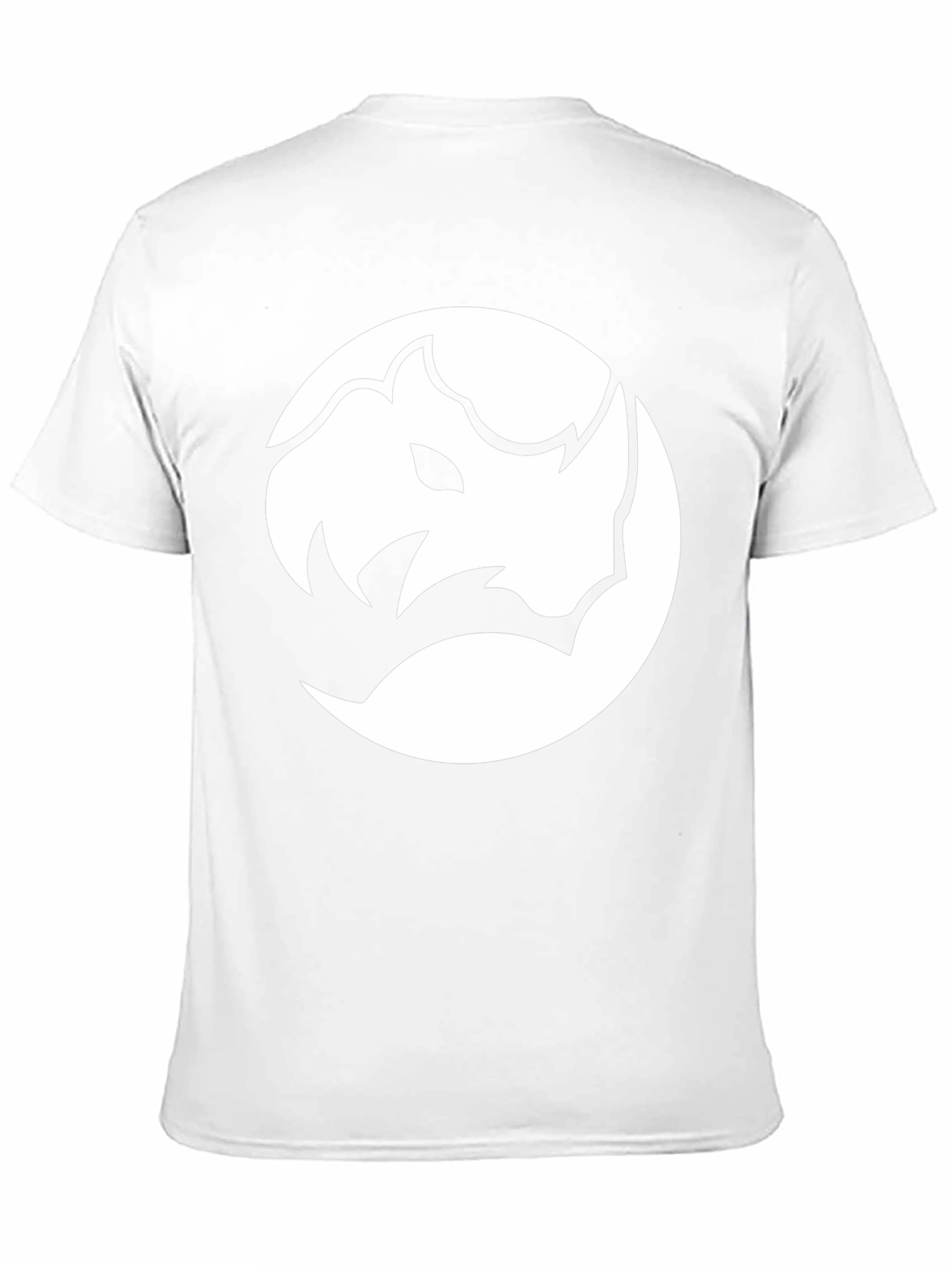 Rhino Graphic Tee - Modern Black Crew Neck Shirt