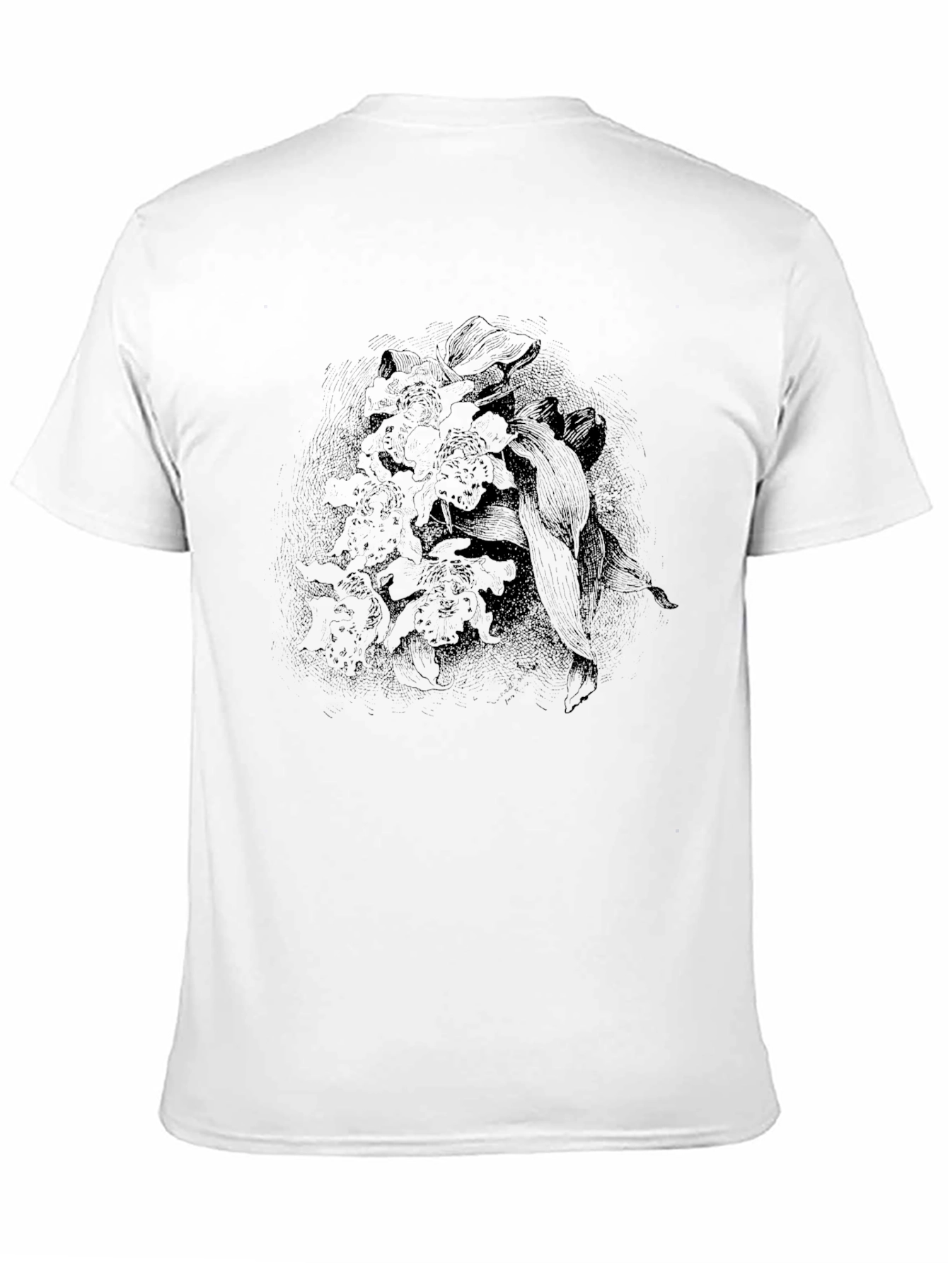 Mens Black Graphic Print Tee