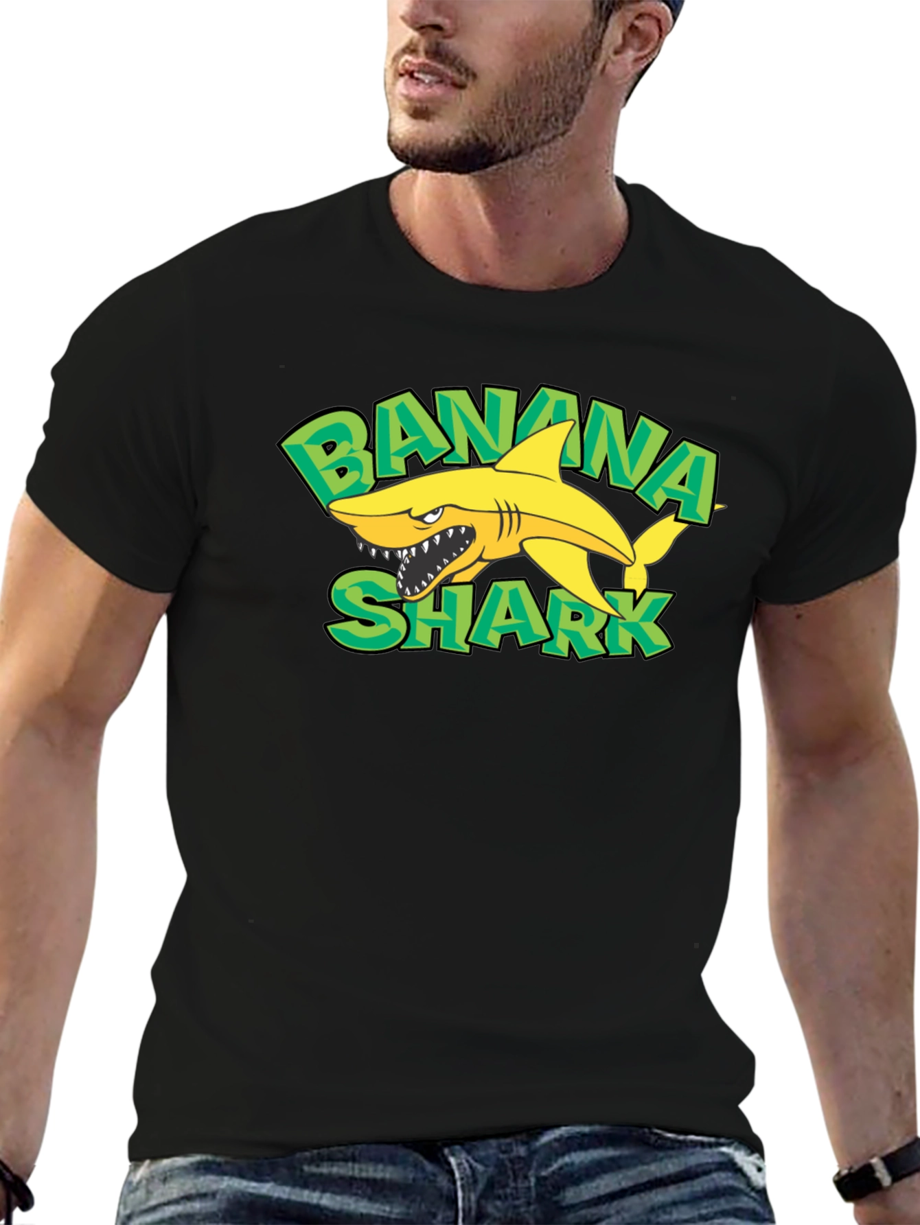 Banana Shark Graphic T-Shirt