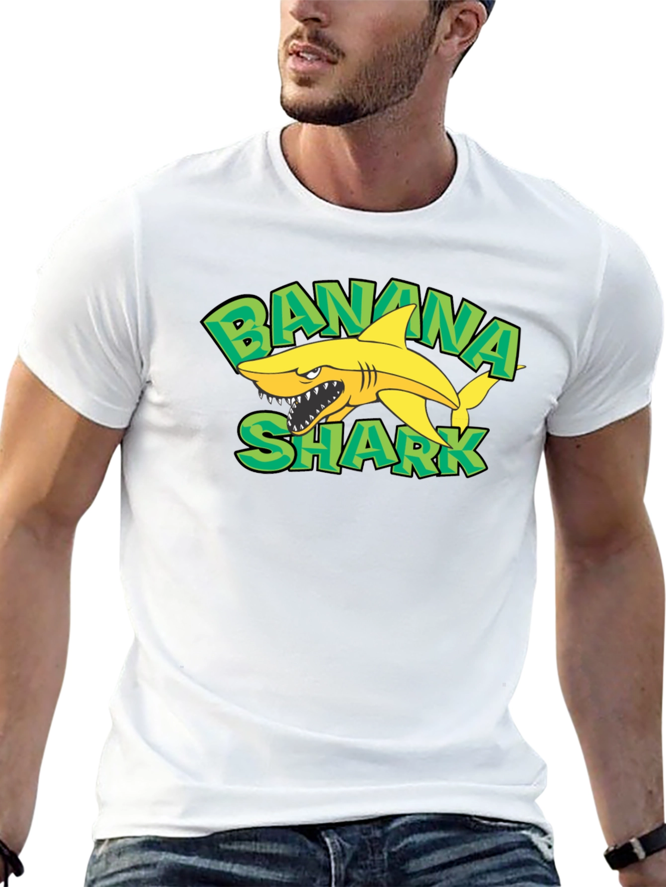 Banana Shark Graphic T-Shirt