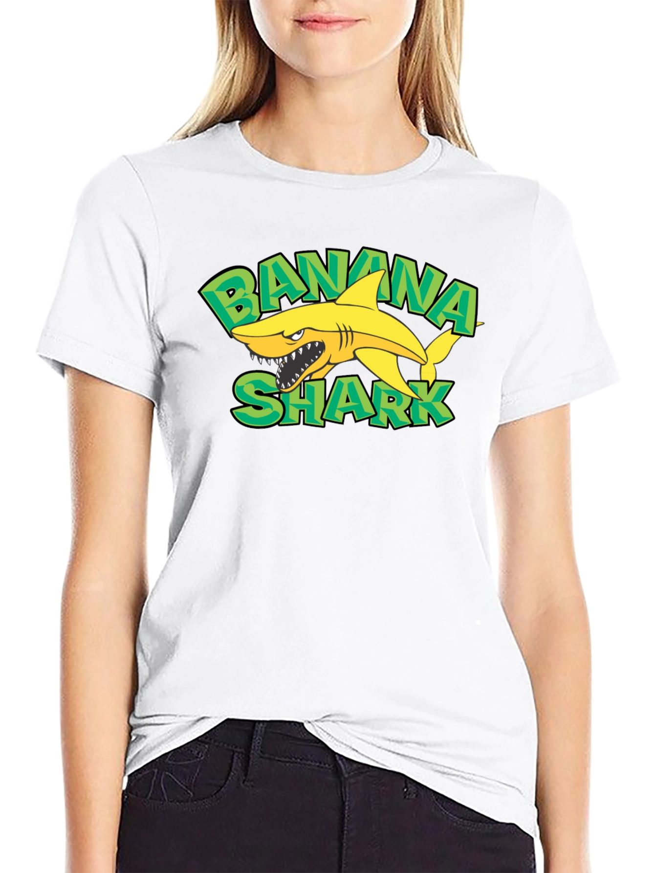 Banana Shark Graphic T-Shirt
