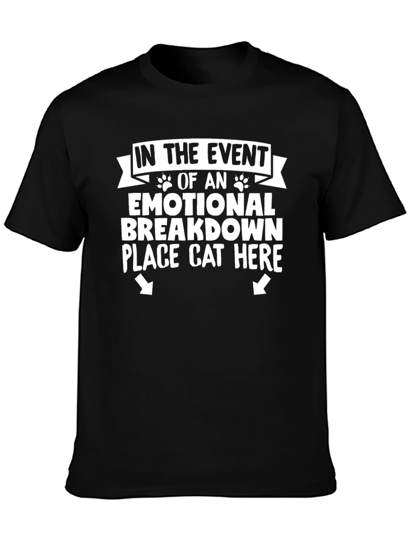 Emotional Breakdown Cat T-Shirt Funny Graphic Tee