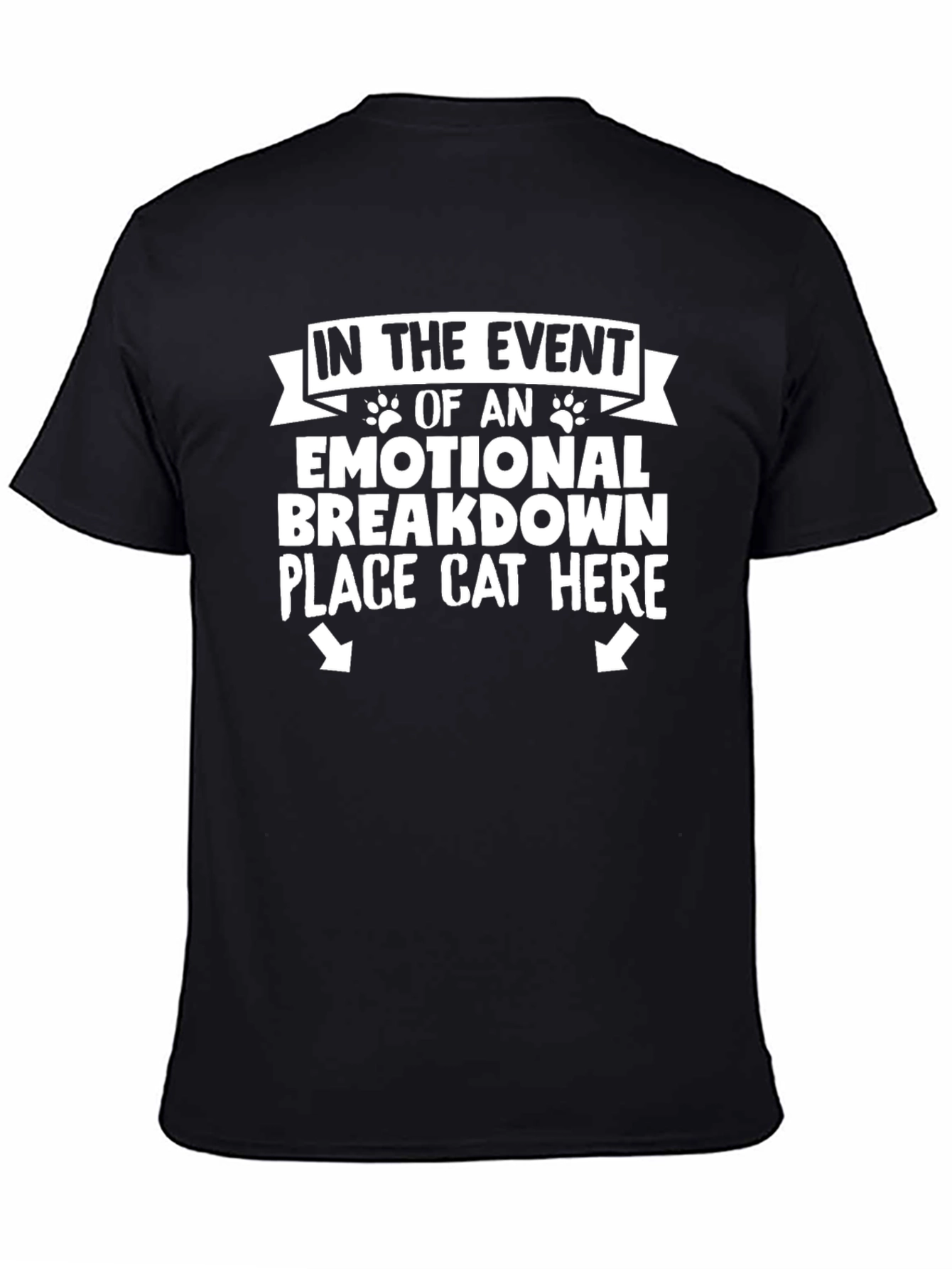 Emotional Breakdown Cat T-Shirt Funny Graphic Tee