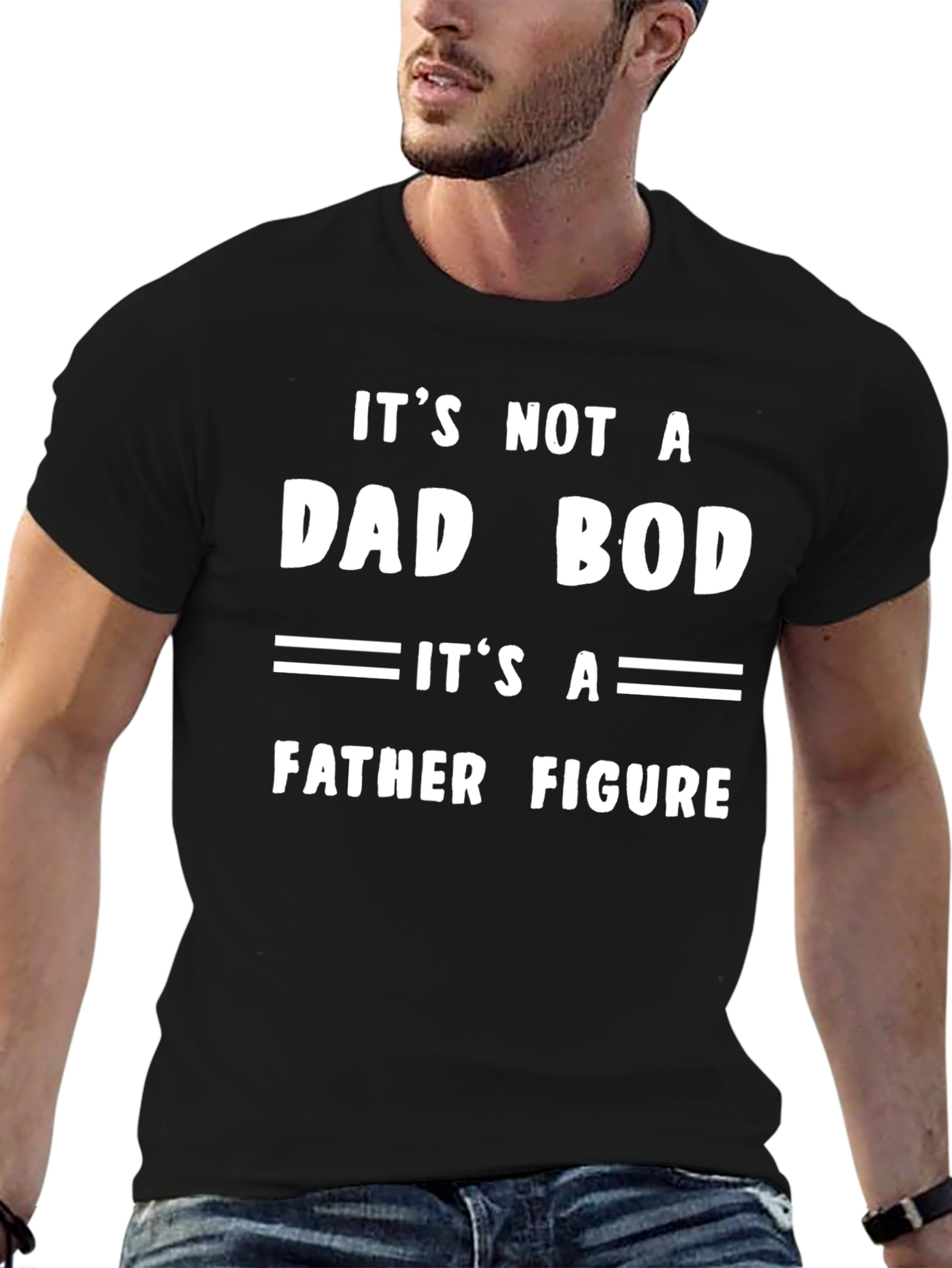 Dad Bod Father Figure Funny T-Shirt